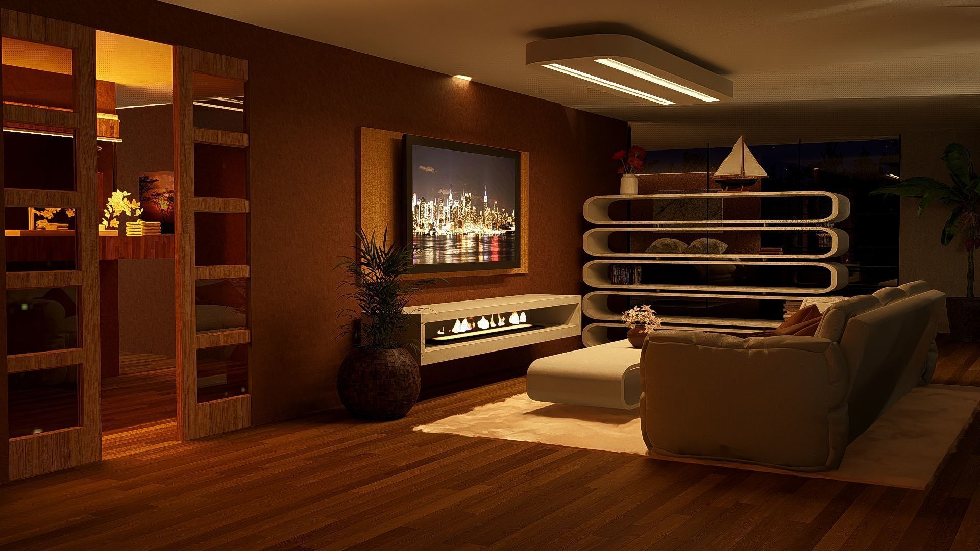 Modern Minimalist Villa 3D model_20