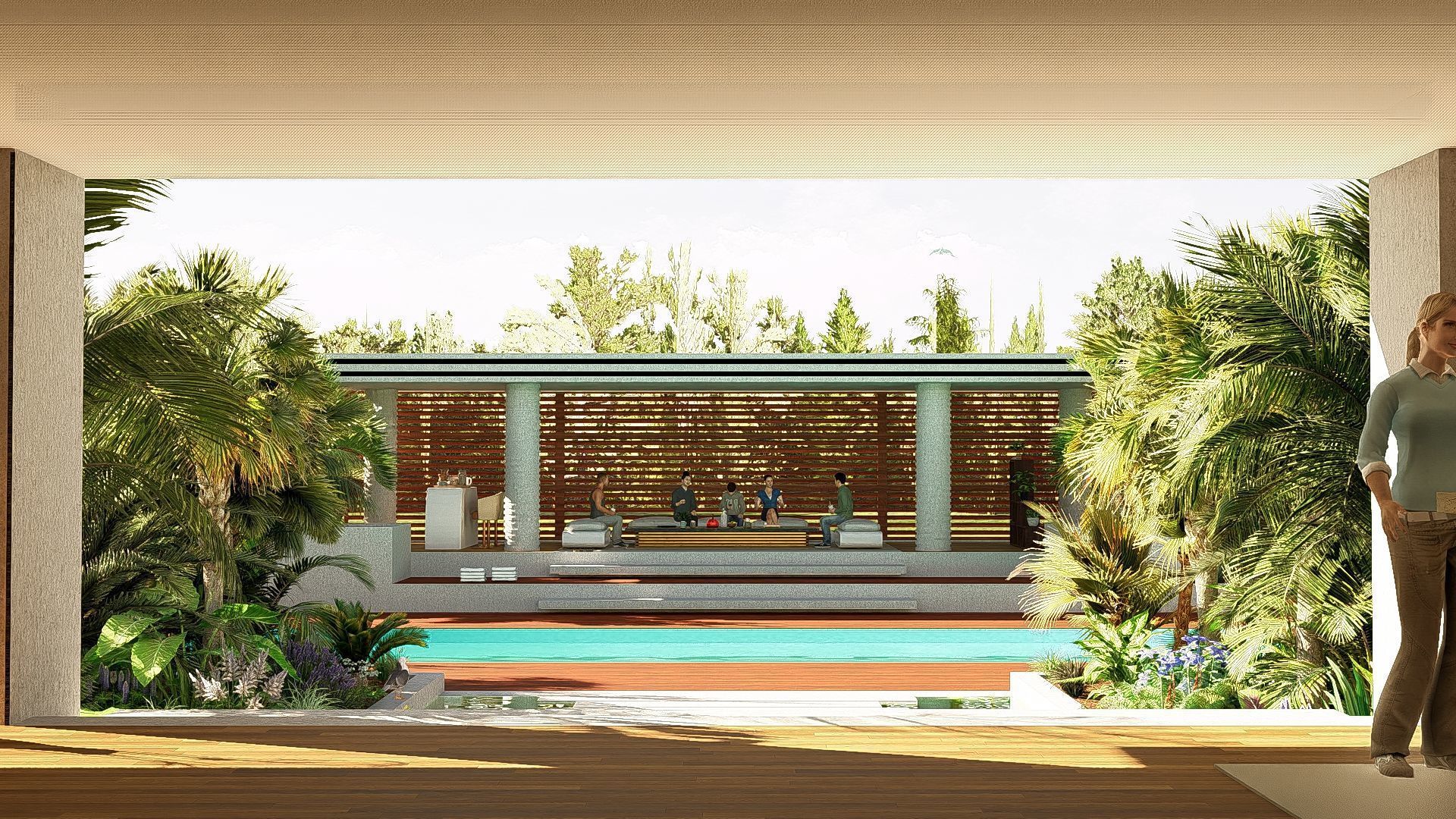 Modern Minimalist Villa 3D model_32