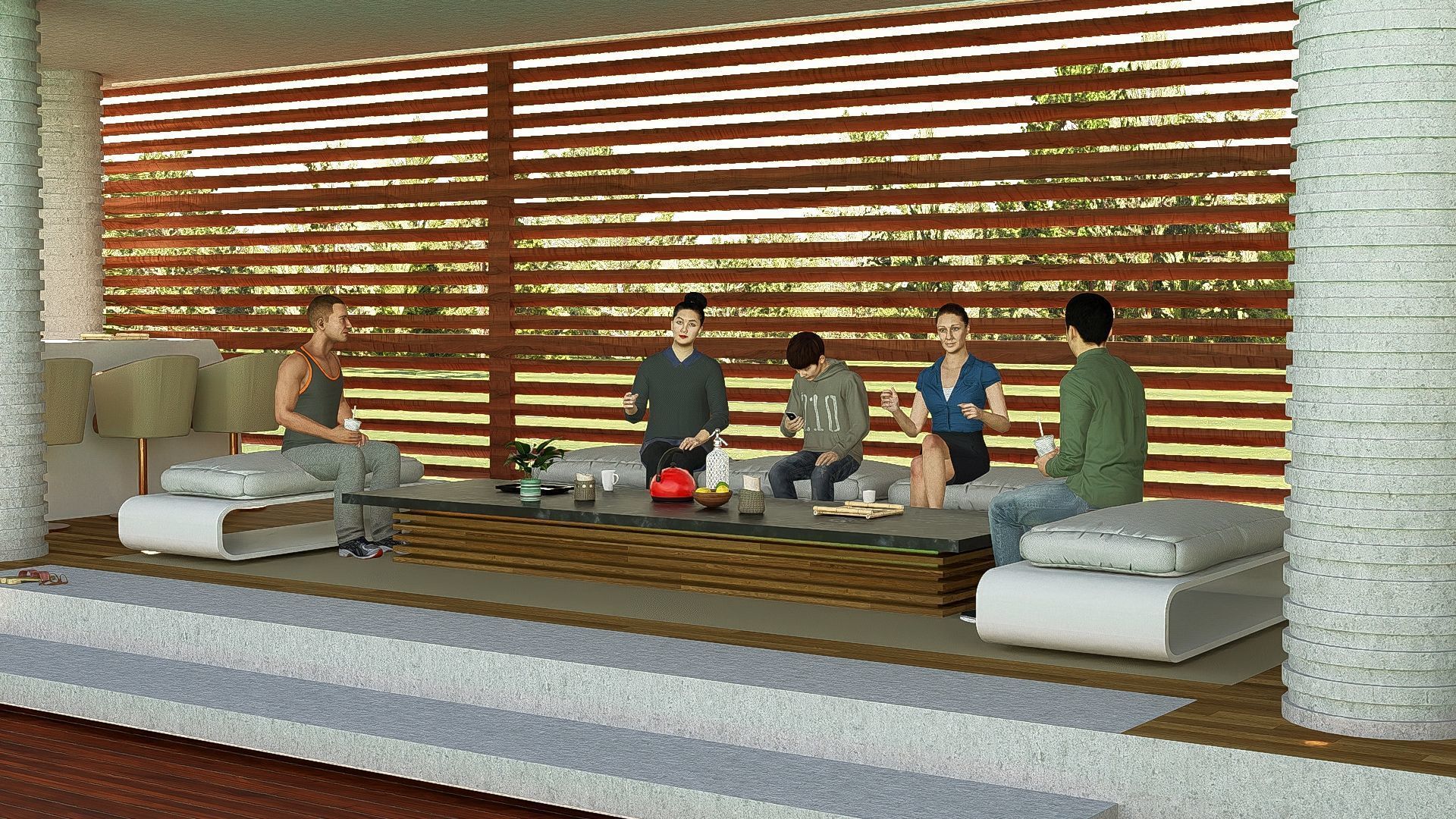 Modern Minimalist Villa 3D model_31