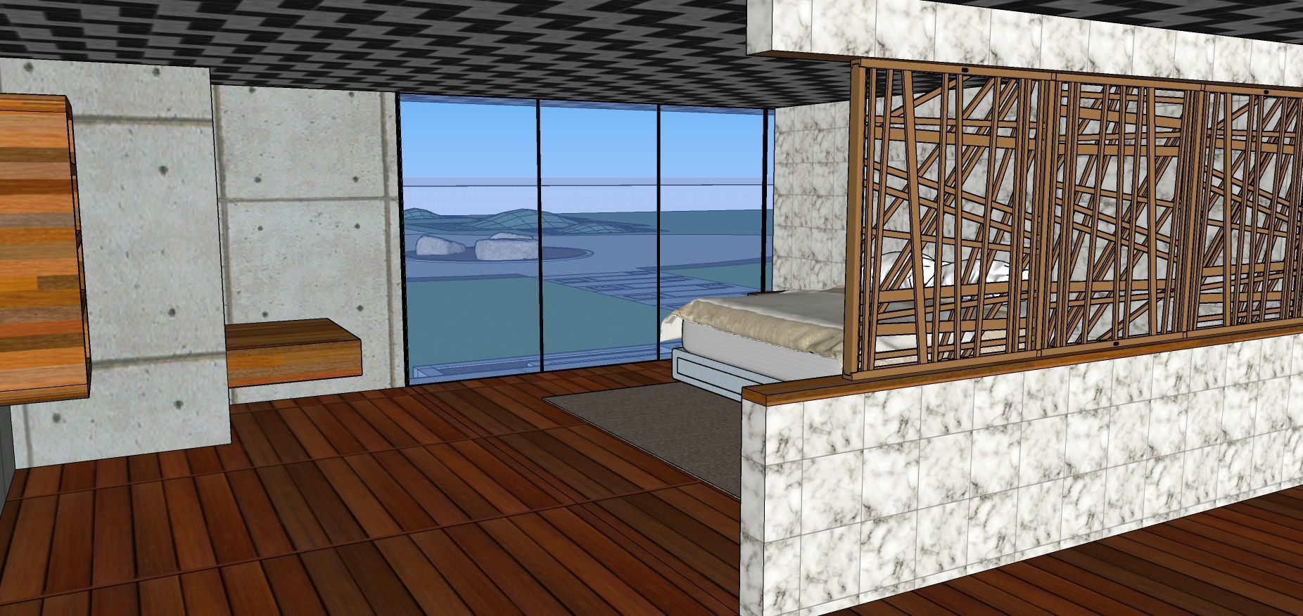 Modern Minimalist Villa 3D model_44