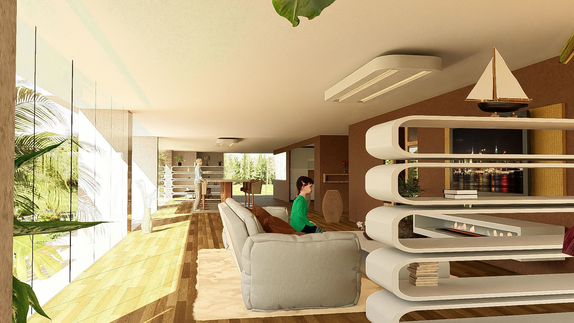 Modern Minimalist Villa 3D model_19