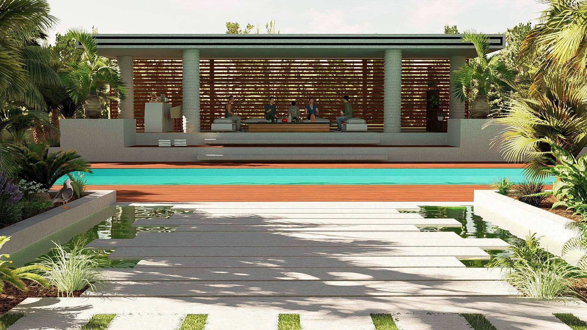 Modern Minimalist Villa 3D model_28