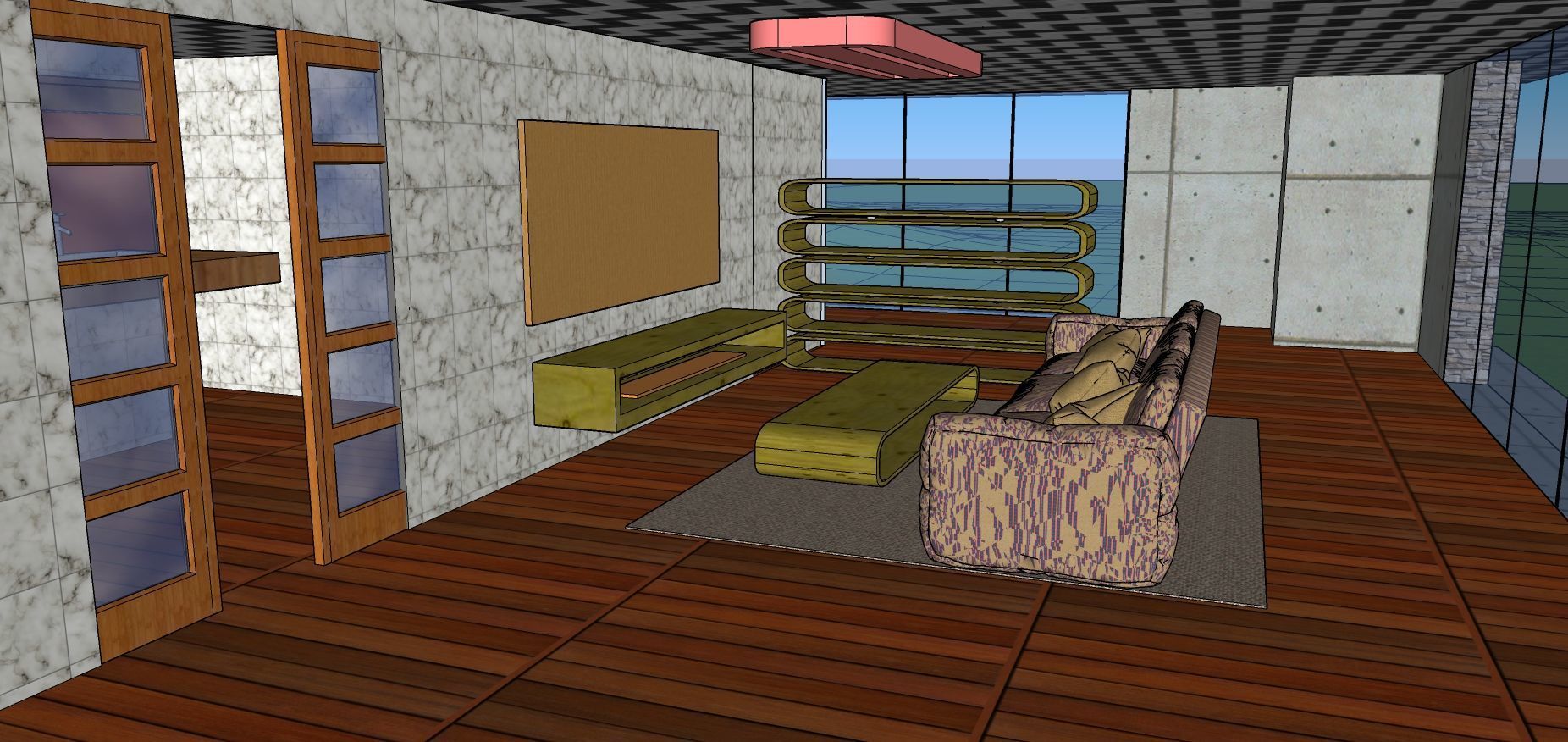 Modern Minimalist Villa 3D model_64