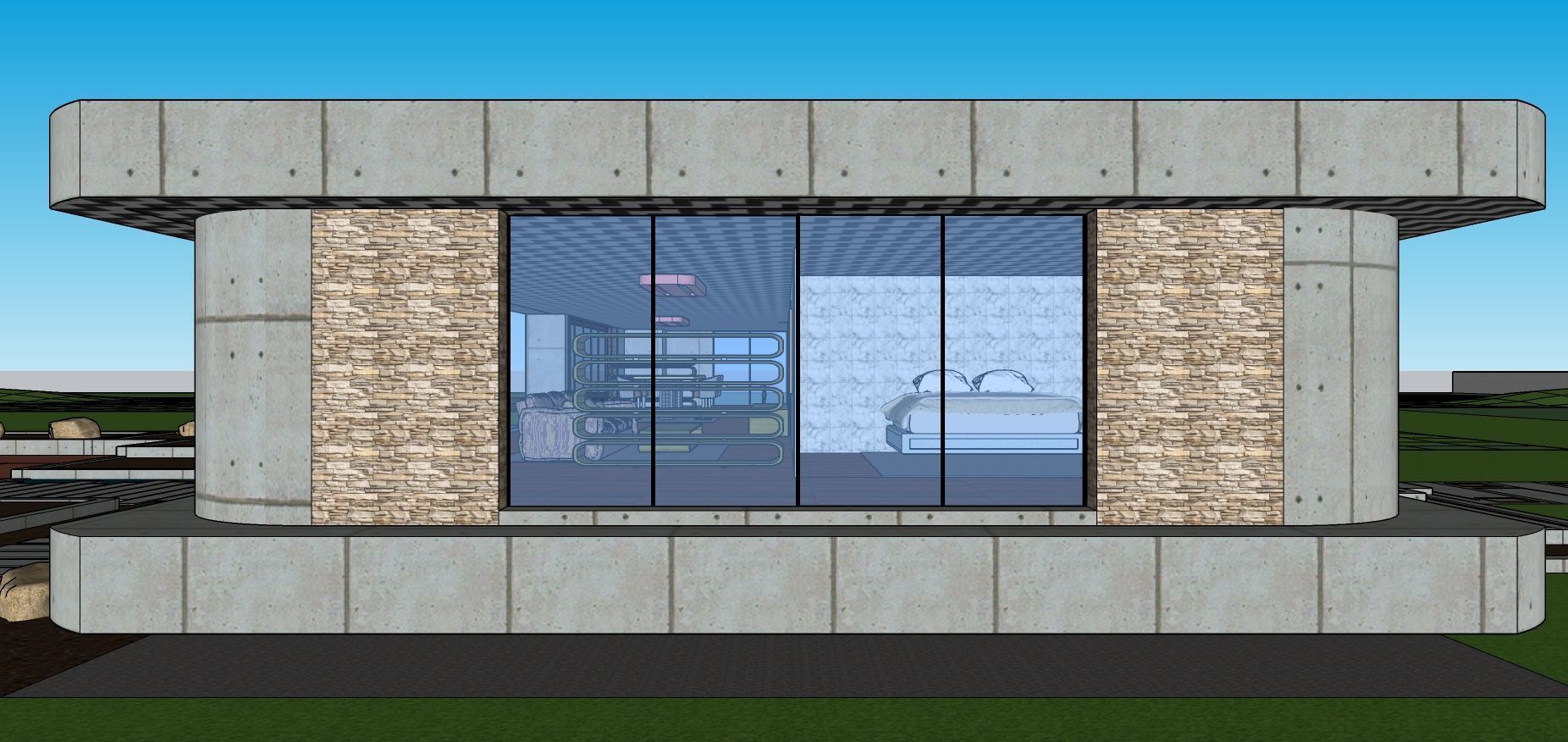 Modern Minimalist Villa 3D model_61