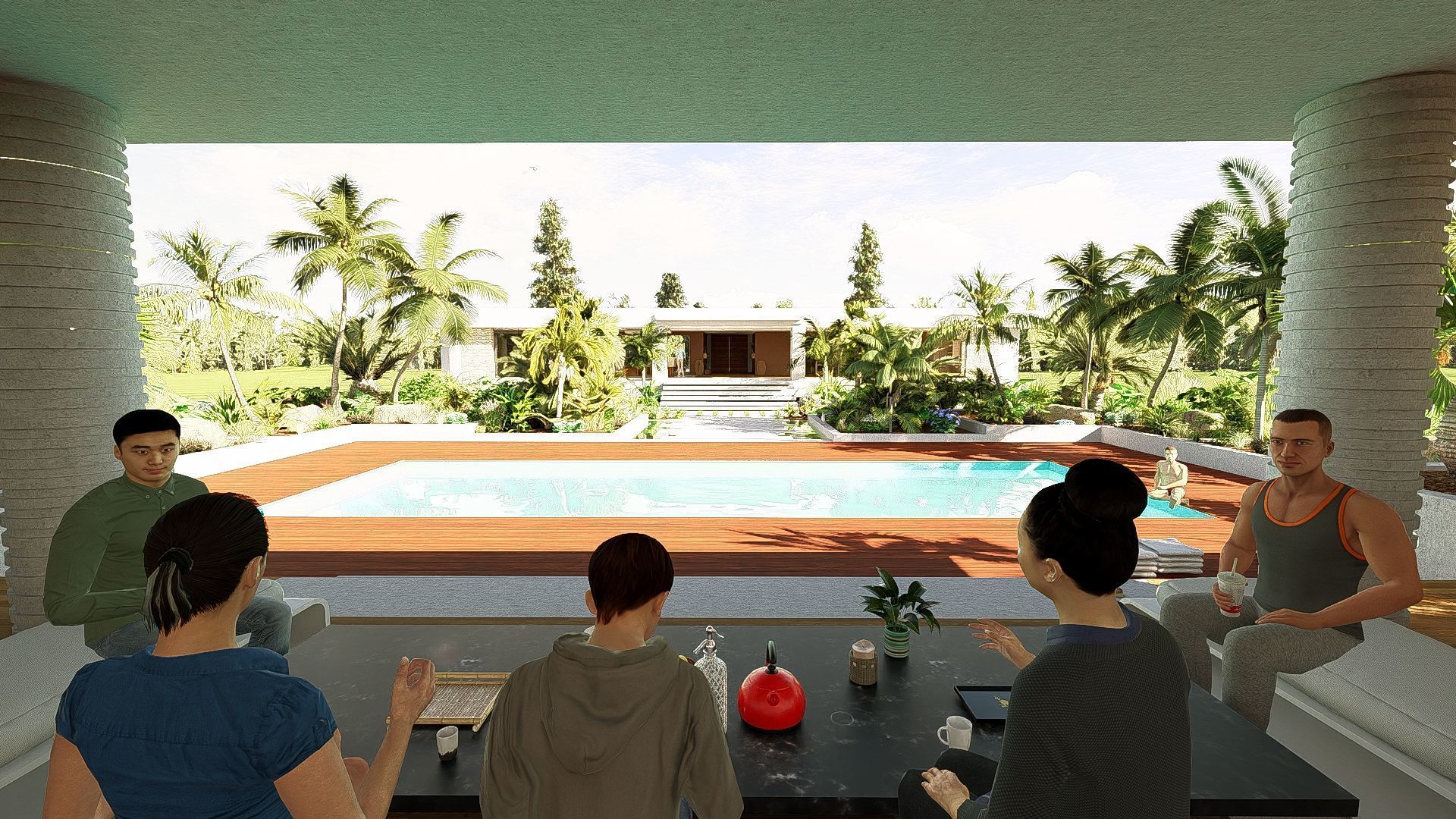 Modern Minimalist Villa 3D model_33