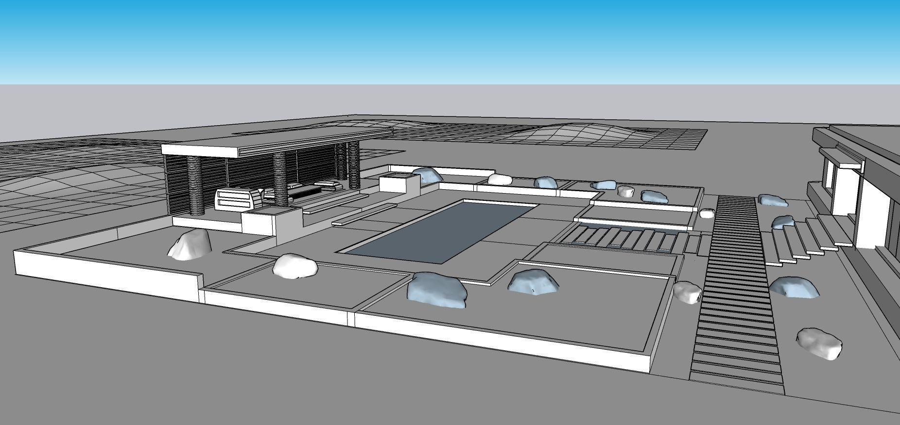 Modern Minimalist Villa 3D model_71