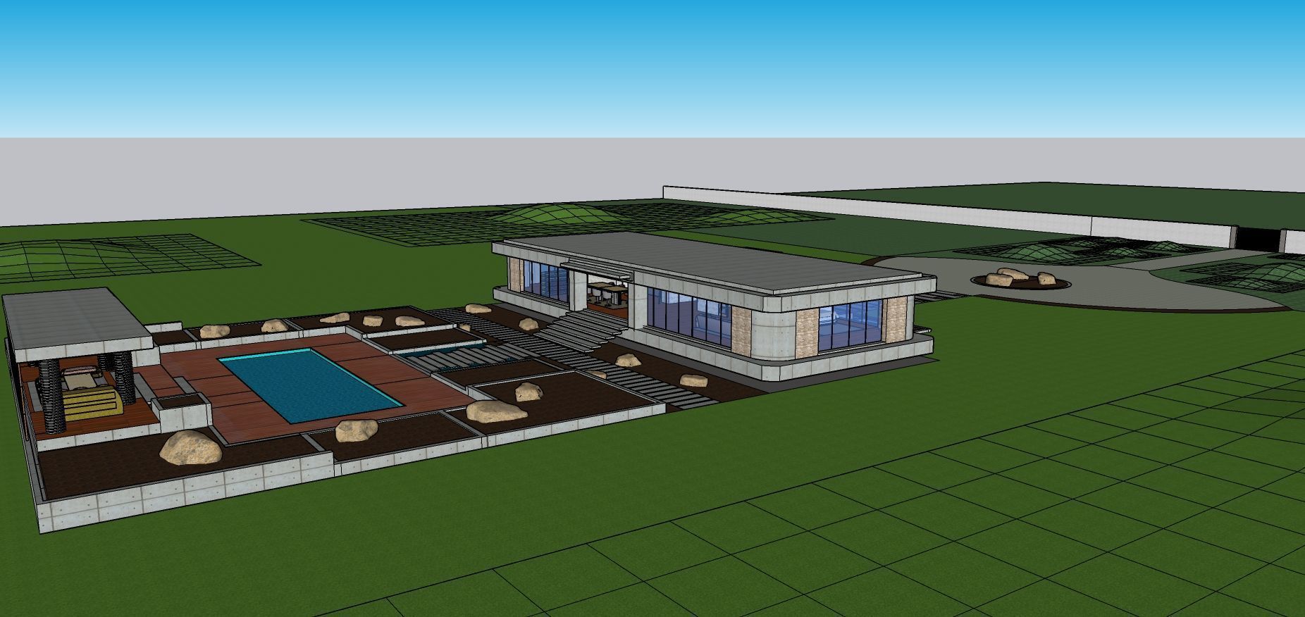 Modern Minimalist Villa 3D model_53