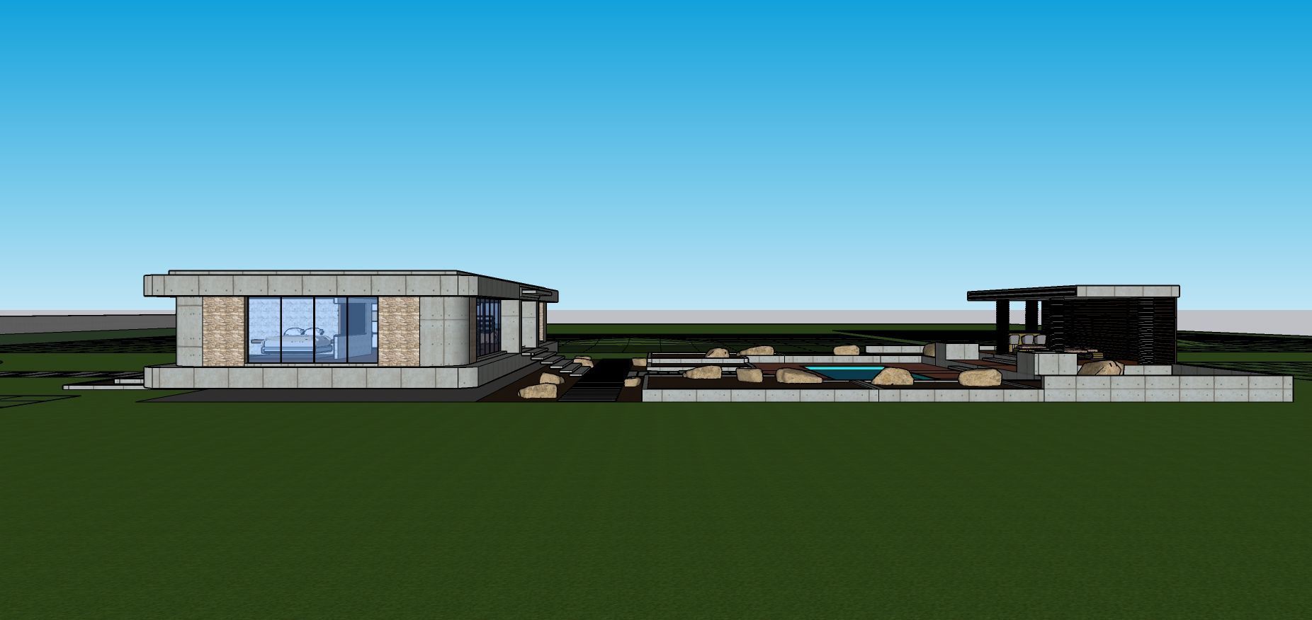 Modern Minimalist Villa 3D model_41