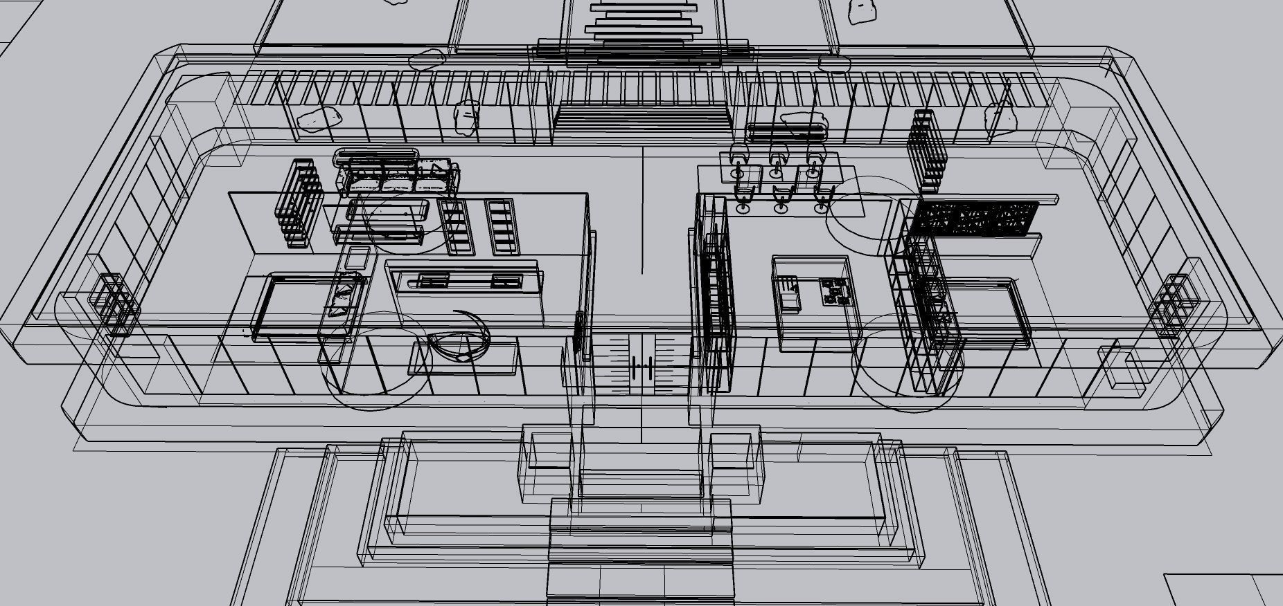 Modern Minimalist Villa 3D model_81