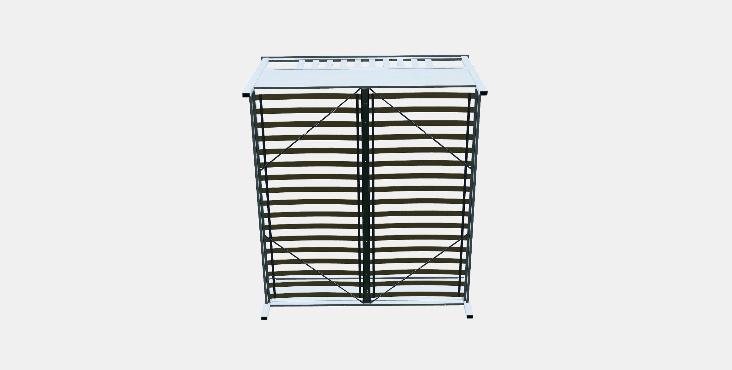 HEMNES Bed frame 21 Low-poly 3D model_7