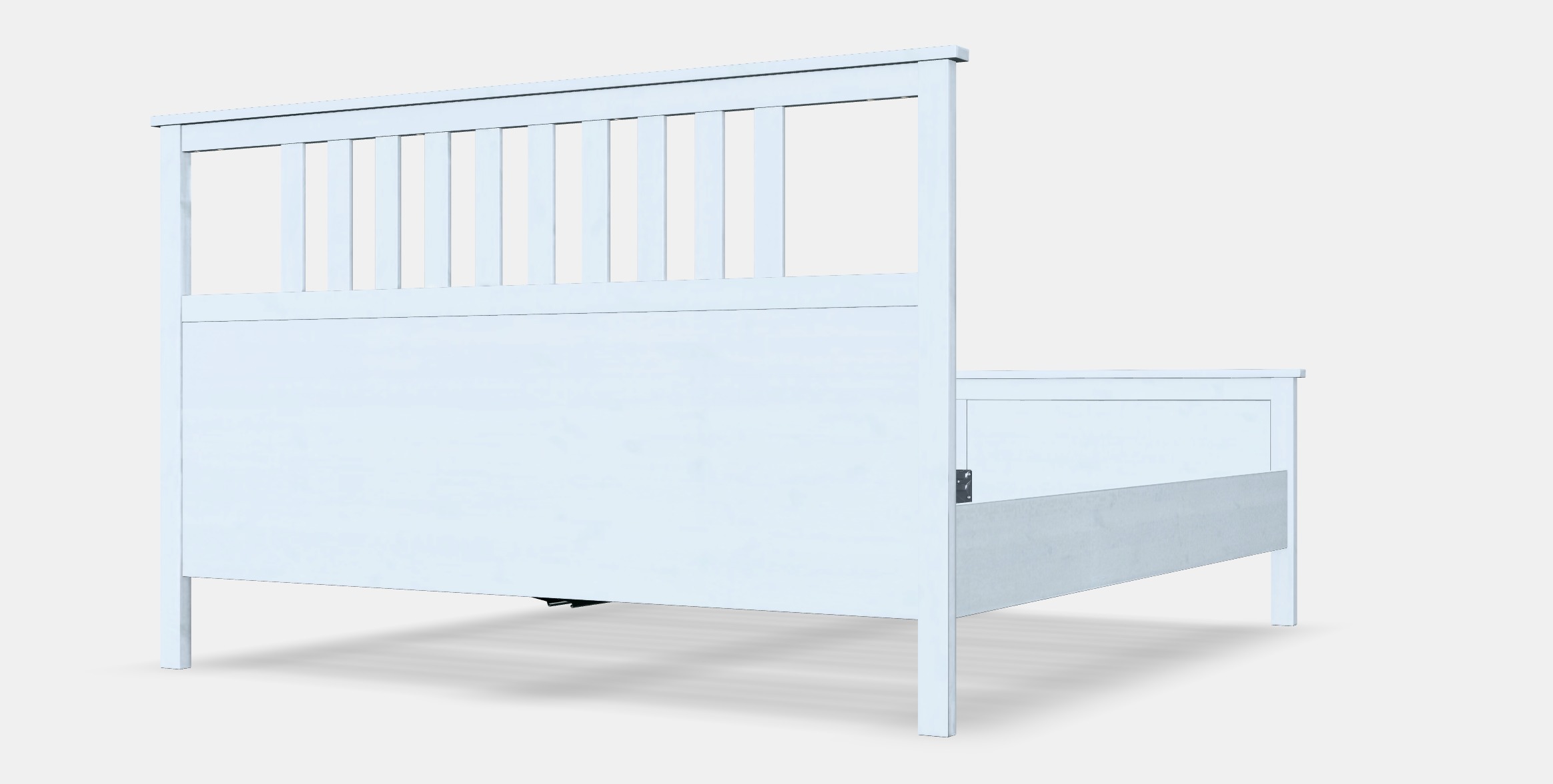 HEMNES Bed frame 21 Low-poly 3D model_4