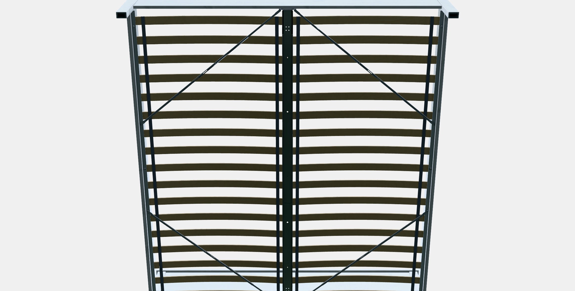 HEMNES Bed frame 21 Low-poly 3D model_8