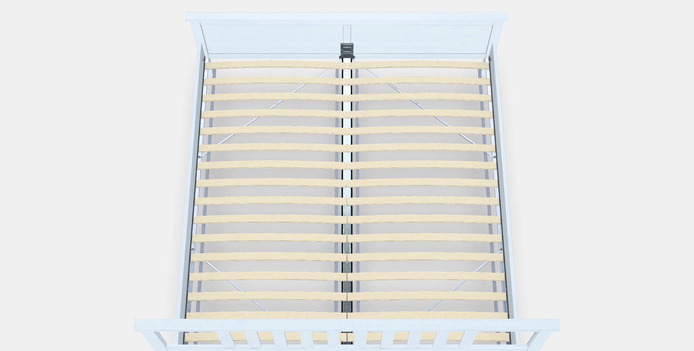 HEMNES Bed frame 21 Low-poly 3D model_6