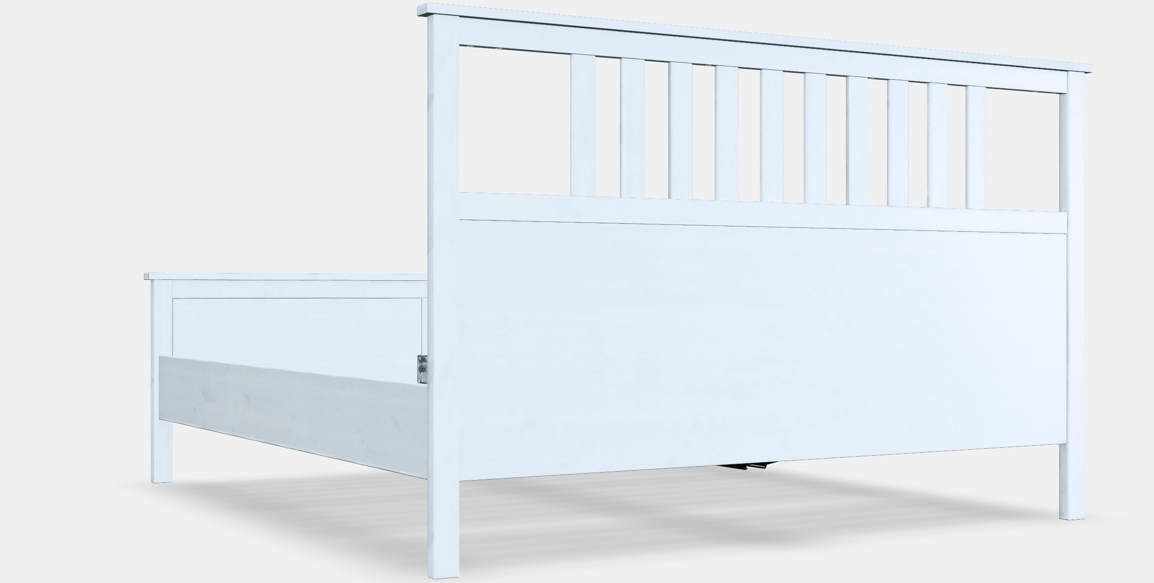 HEMNES Bed frame 21 Low-poly 3D model_5
