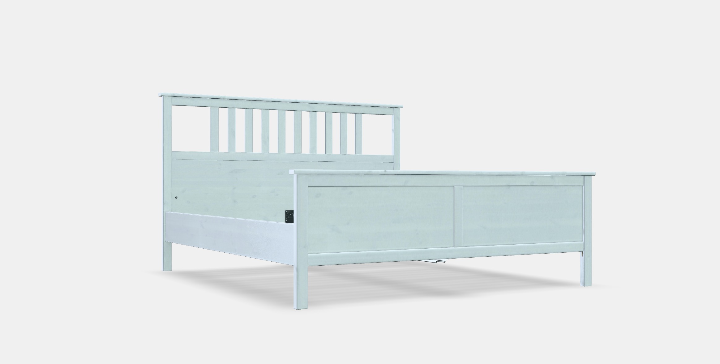 HEMNES Bed frame 21 Low-poly 3D model_9