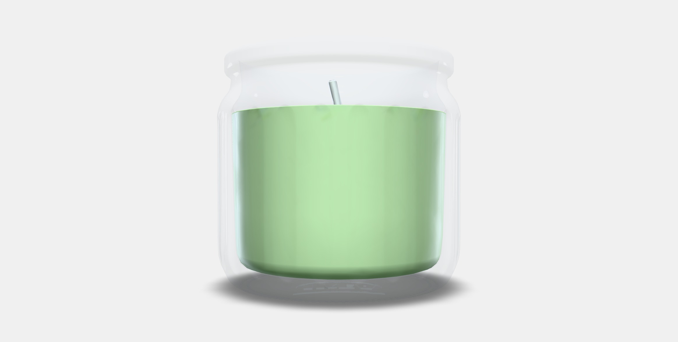 LOVSKOGSLUND Scented candle in glass Low-poly 3D model_10
