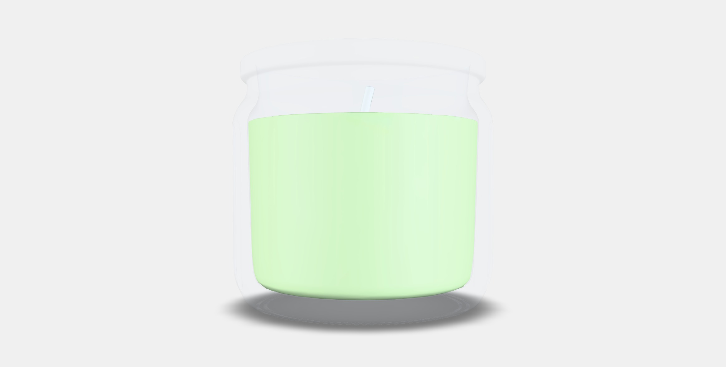LOVSKOGSLUND Scented candle in glass Low-poly 3D model_14