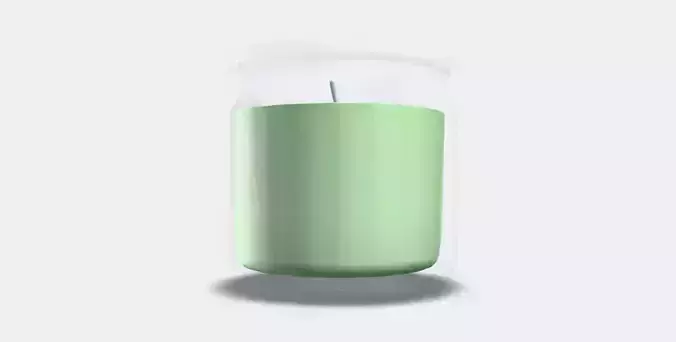 LOVSKOGSLUND Scented candle in glass Low-poly 3D model