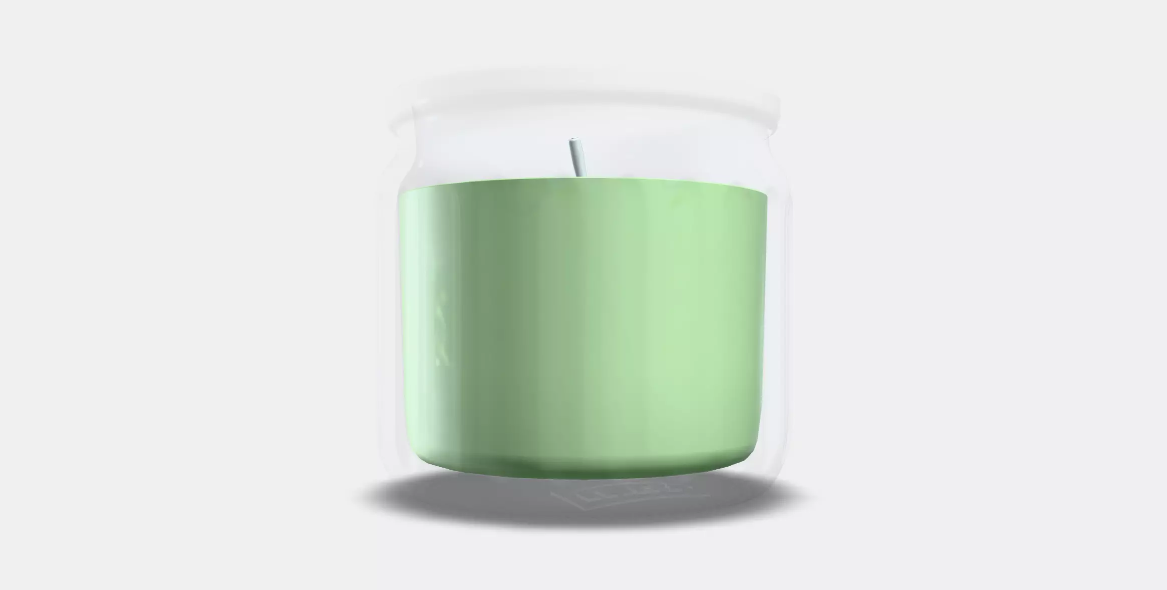 LOVSKOGSLUND Scented candle in glass Low-poly 3D model_0