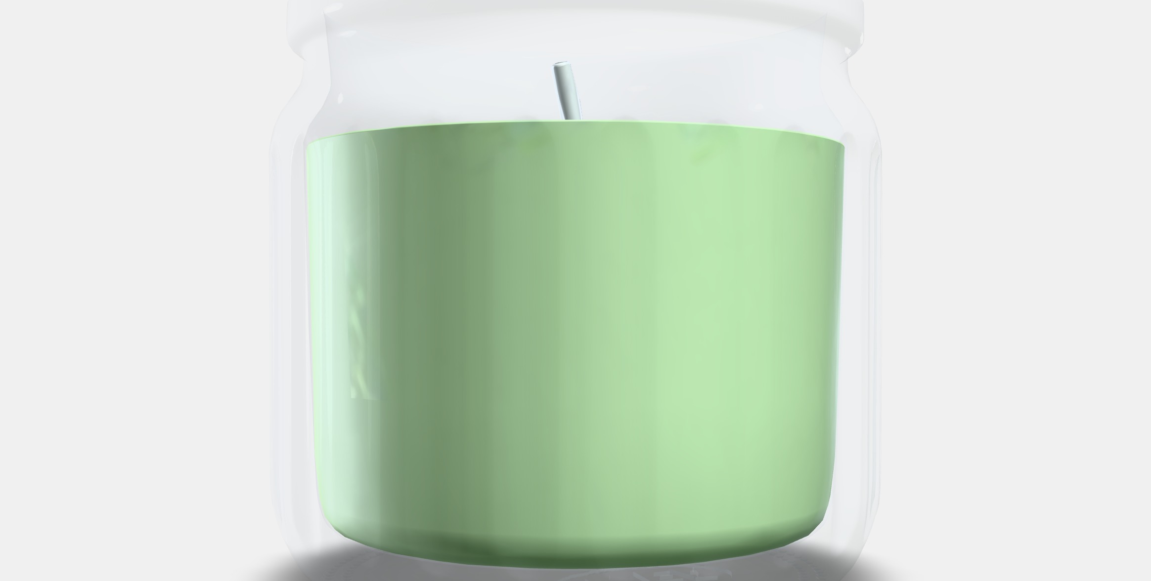 LOVSKOGSLUND Scented candle in glass Low-poly 3D model_8