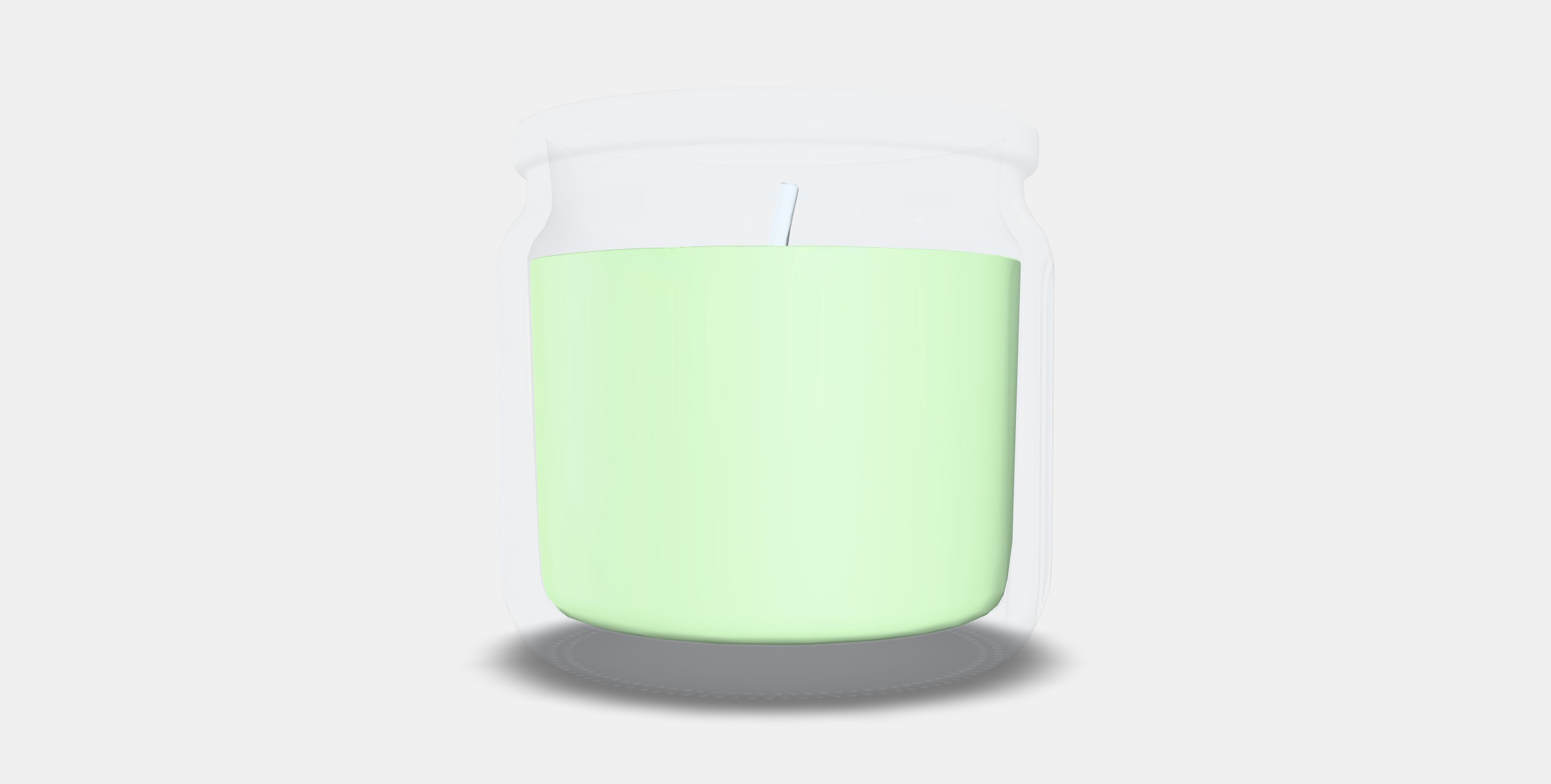 LOVSKOGSLUND Scented candle in glass Low-poly 3D model_4