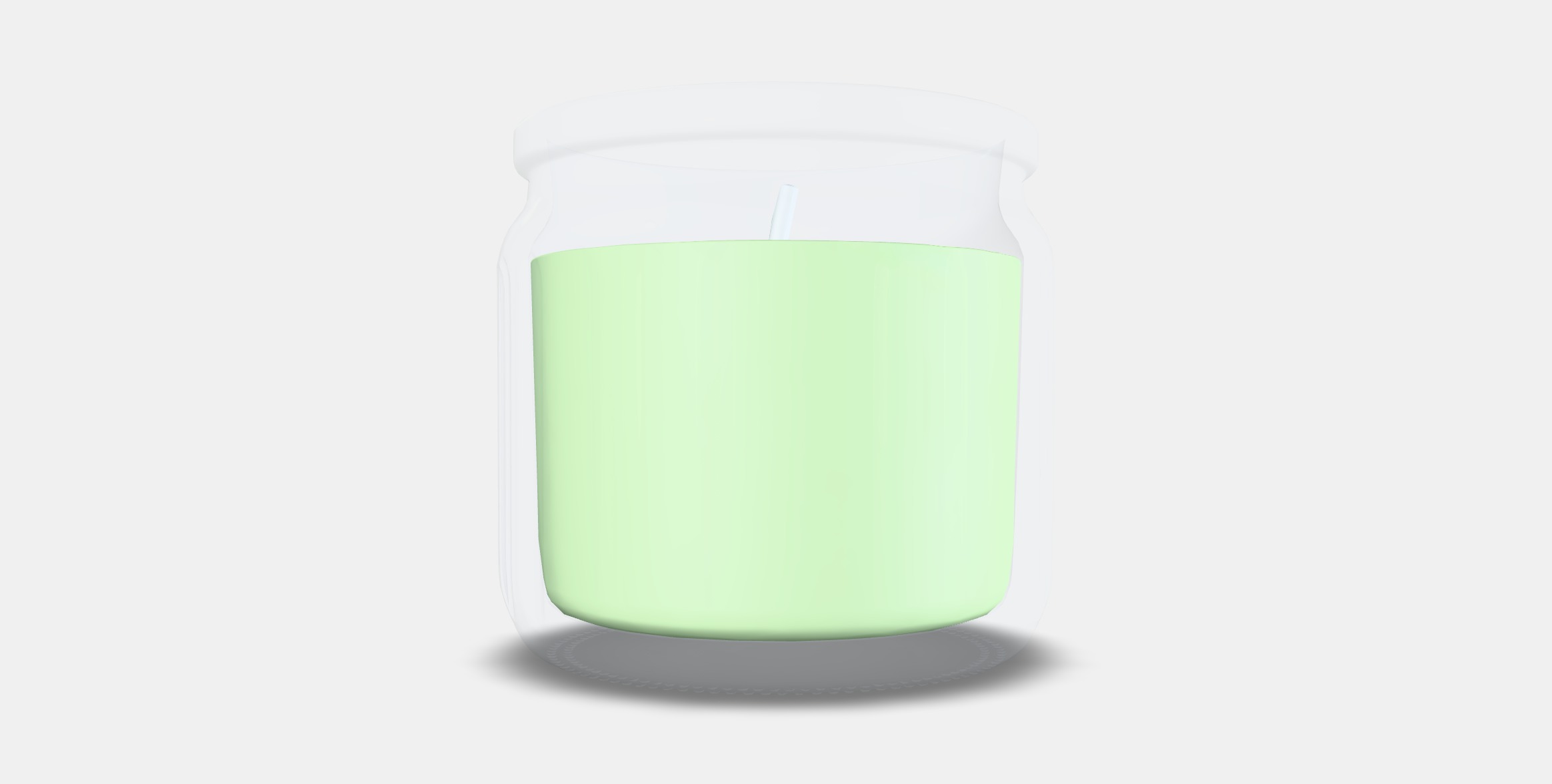 LOVSKOGSLUND Scented candle in glass Low-poly 3D model_16