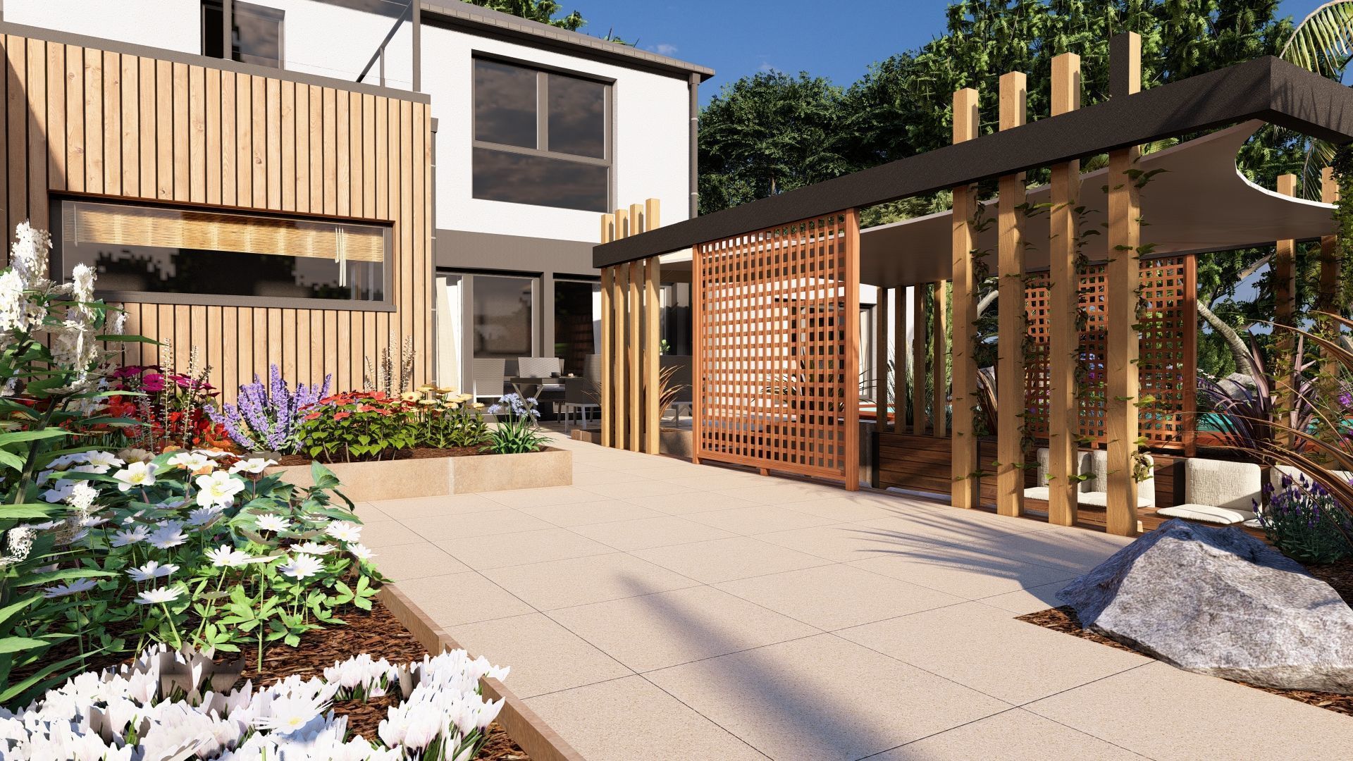 Modern Minimalist Villa 3D model_13