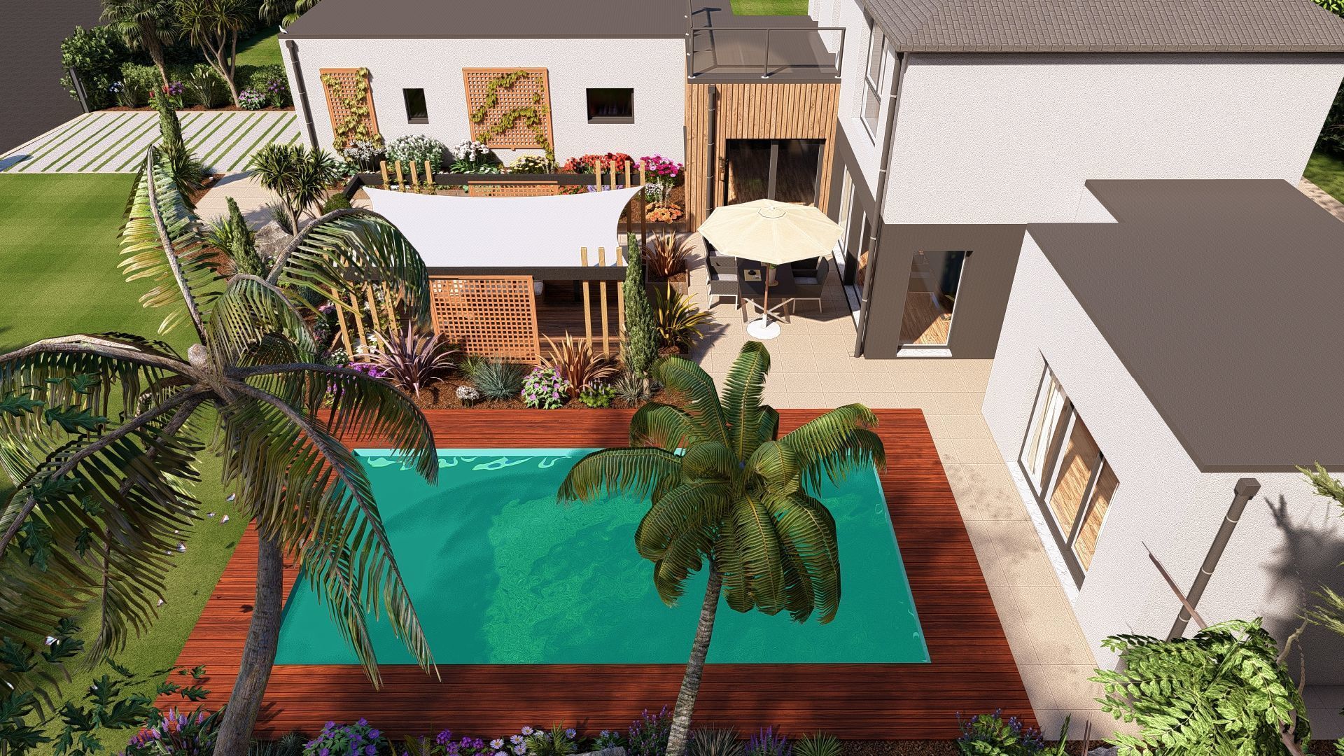 Modern Minimalist Villa 3D model_14