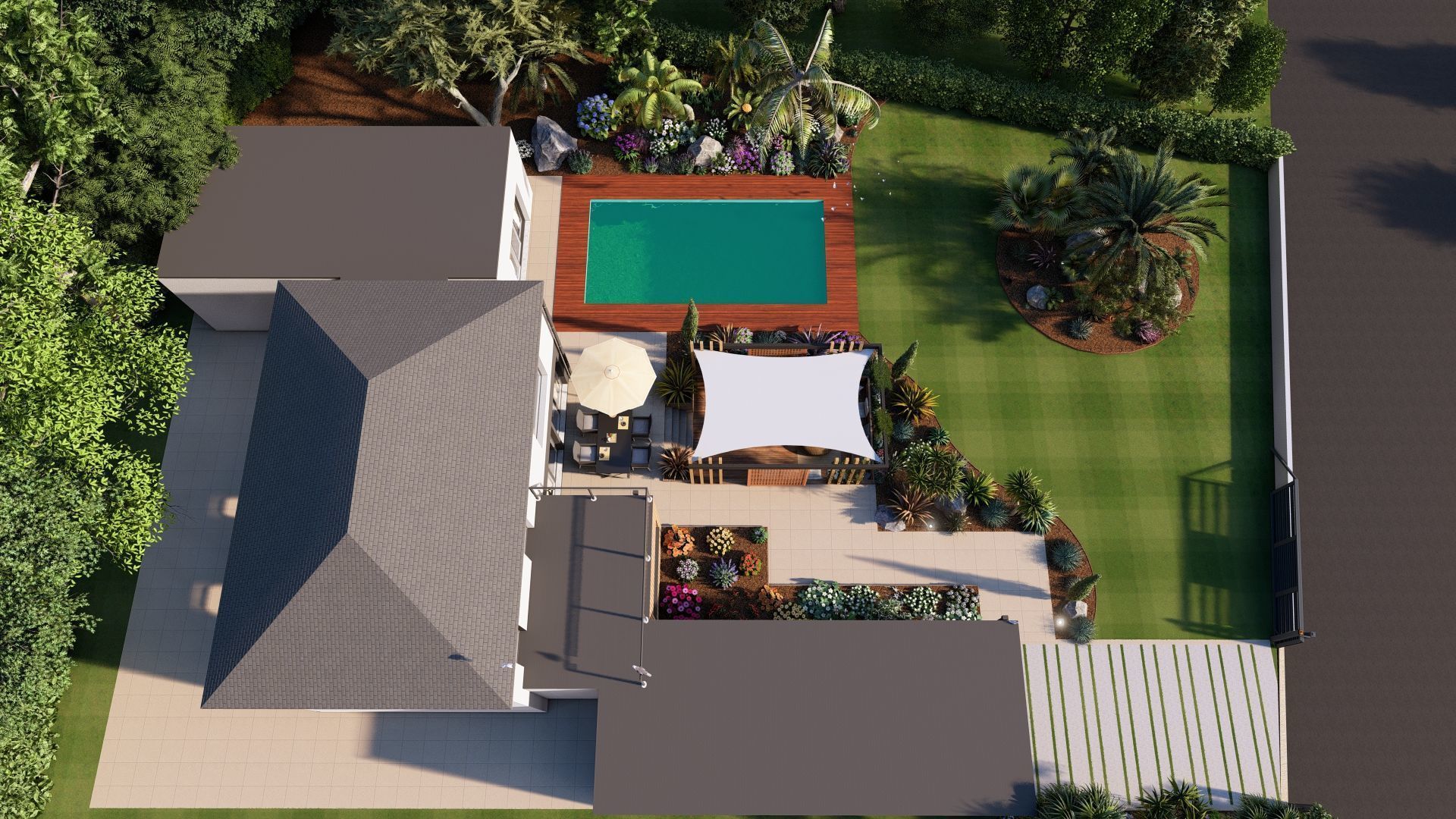 Modern Minimalist Villa 3D model_15