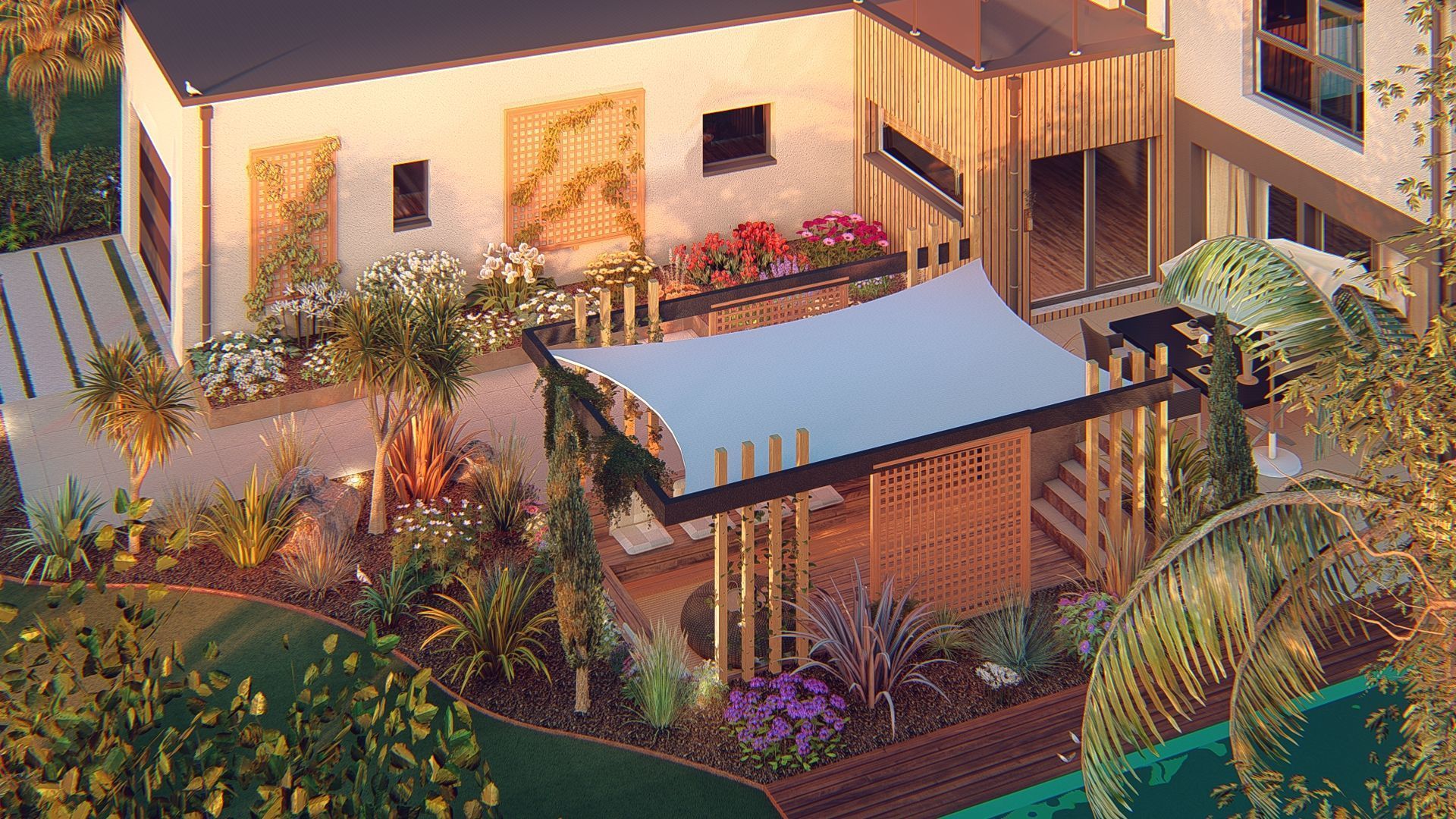 Modern Minimalist Villa 3D model_10