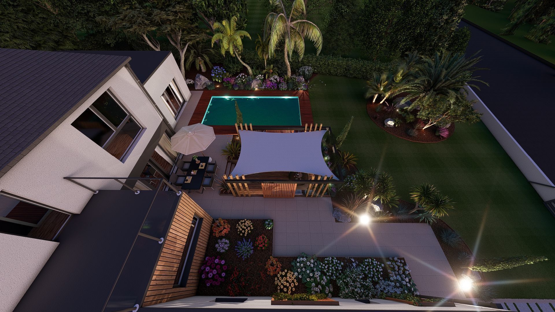 Modern Minimalist Villa 3D model_6