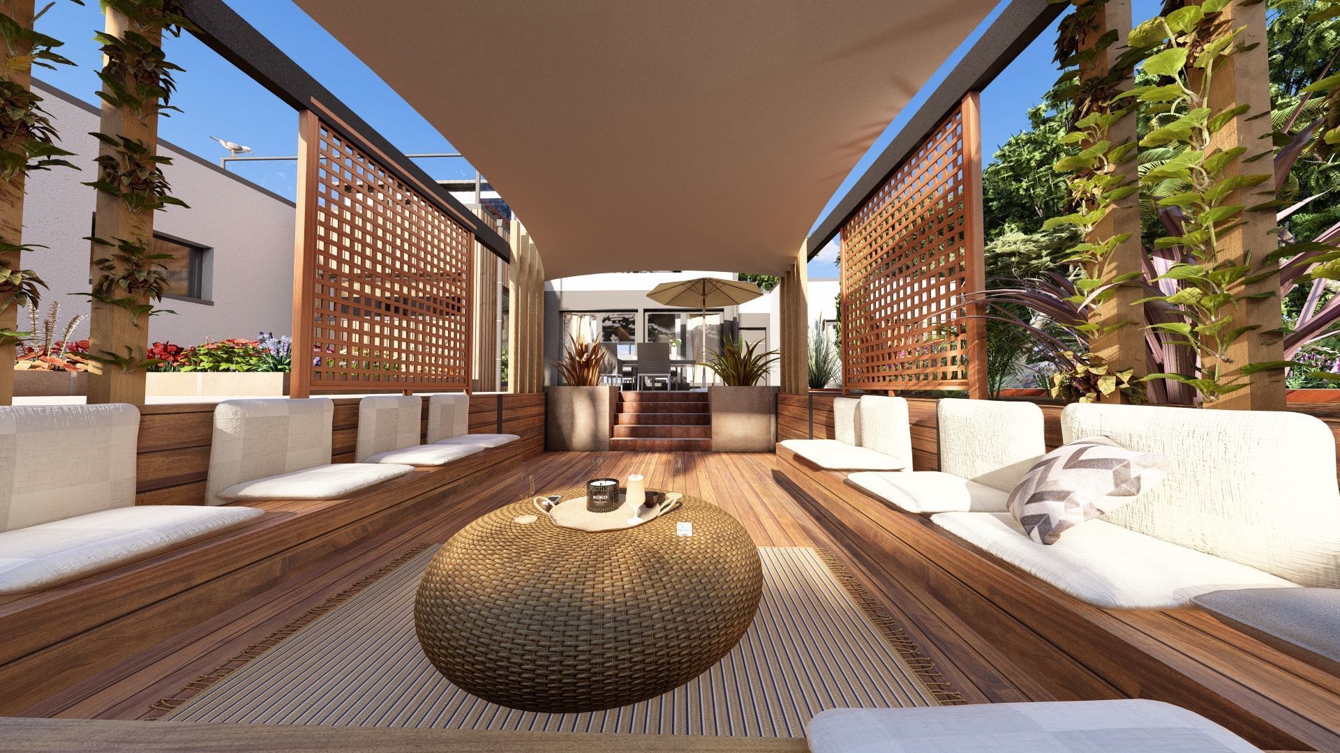 Modern Minimalist Villa 3D model_5