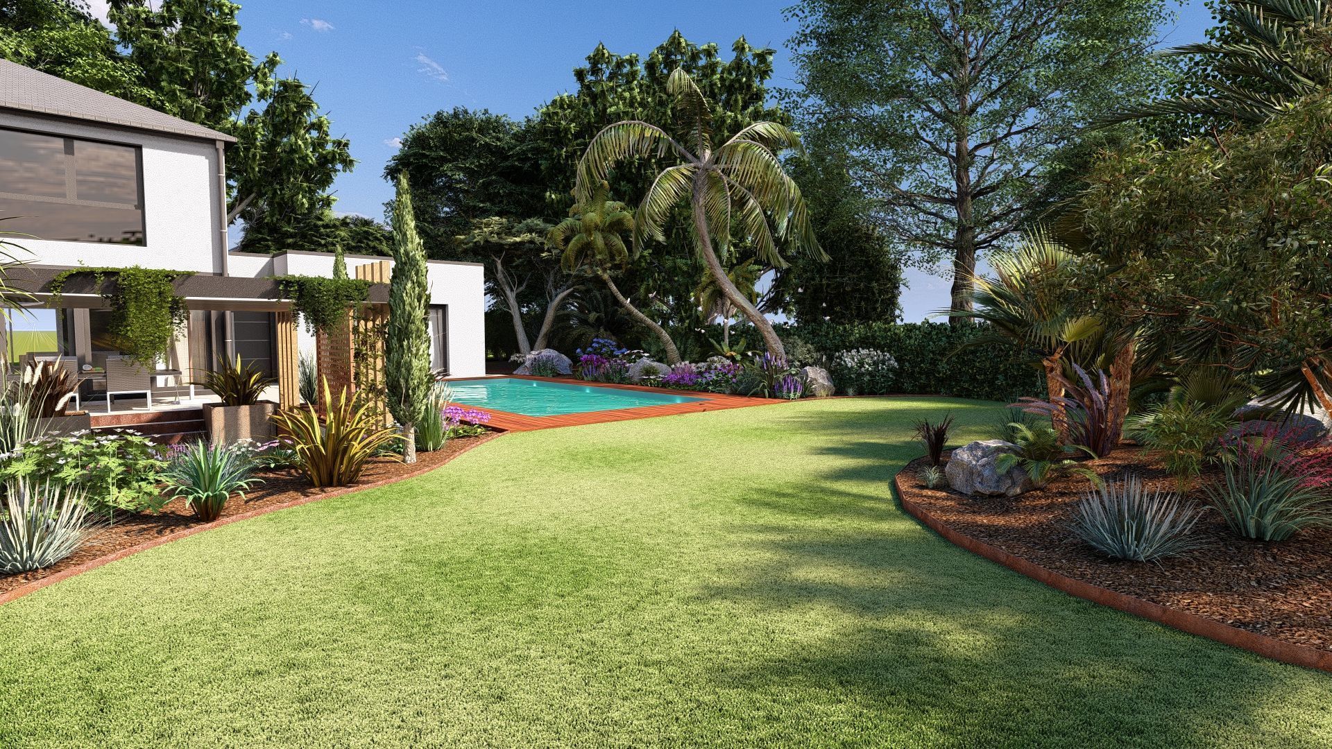 Modern Minimalist Villa 3D model_8