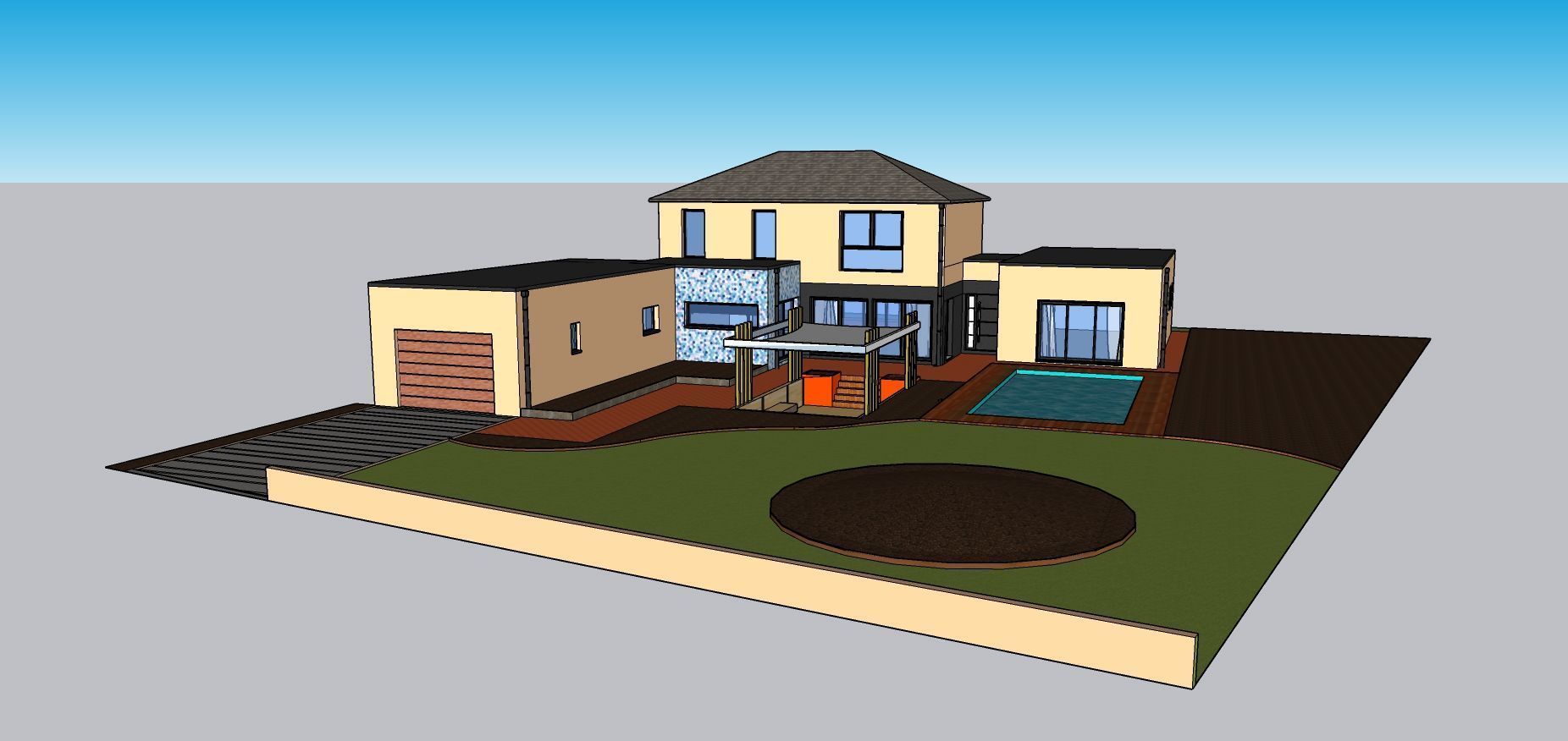 Modern Minimalist Villa 3D model_16