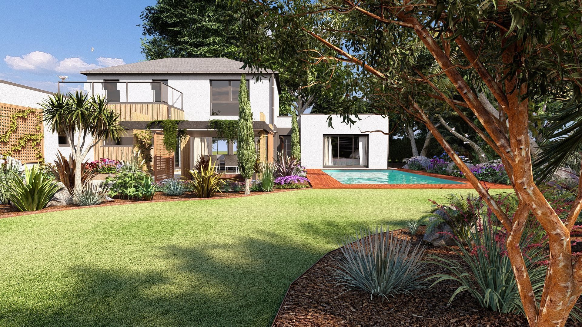 Modern Minimalist Villa 3D model_12