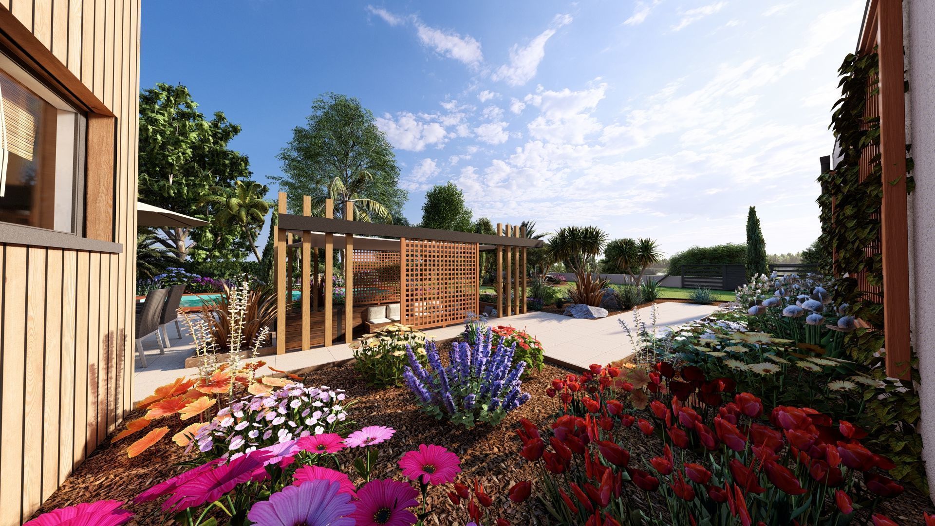 Modern Minimalist Villa 3D model_9