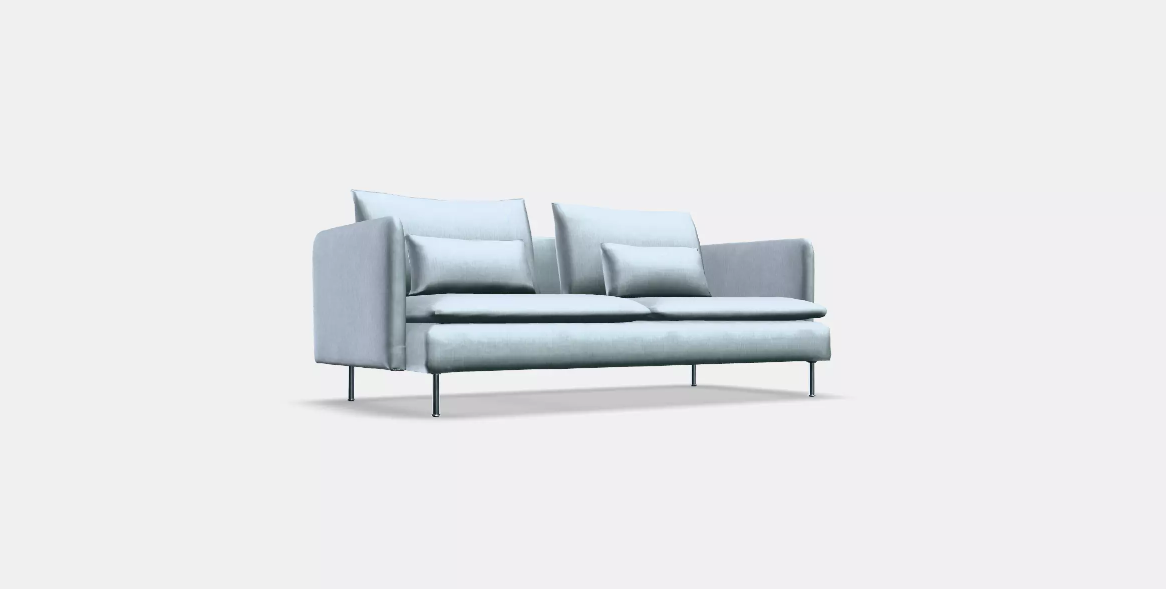 SODERHAMN 3-seat sofa 7 Low-poly 3D model_0