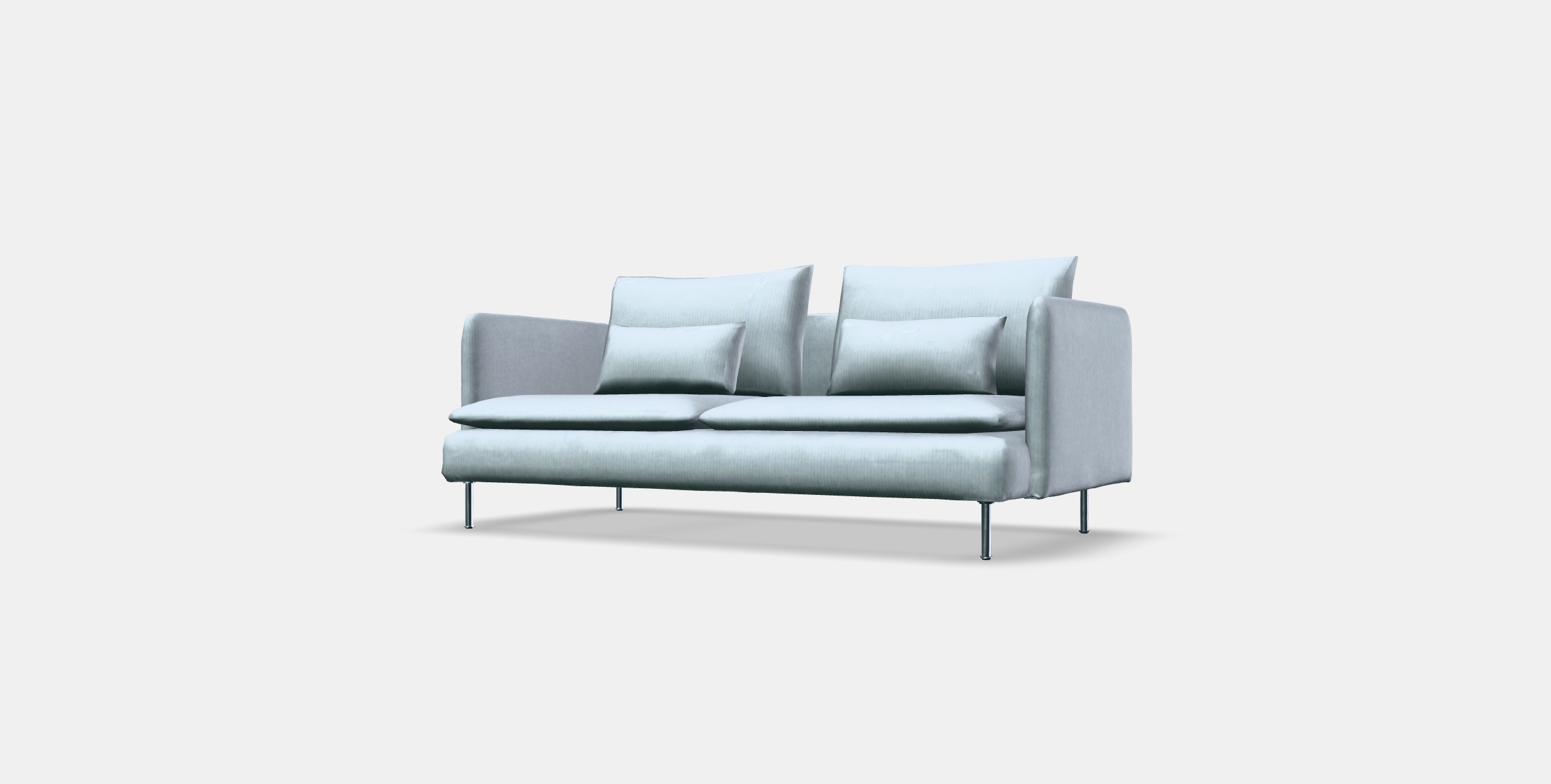 SODERHAMN 3-seat sofa 7 Low-poly 3D model_12