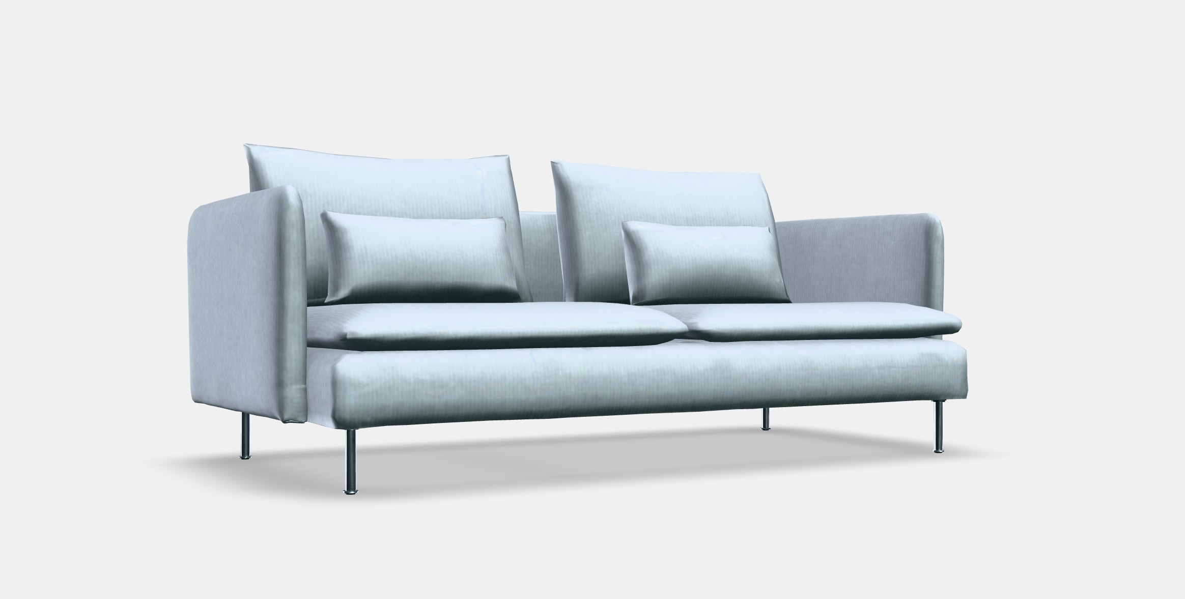 SODERHAMN 3-seat sofa 7 Low-poly 3D model_9