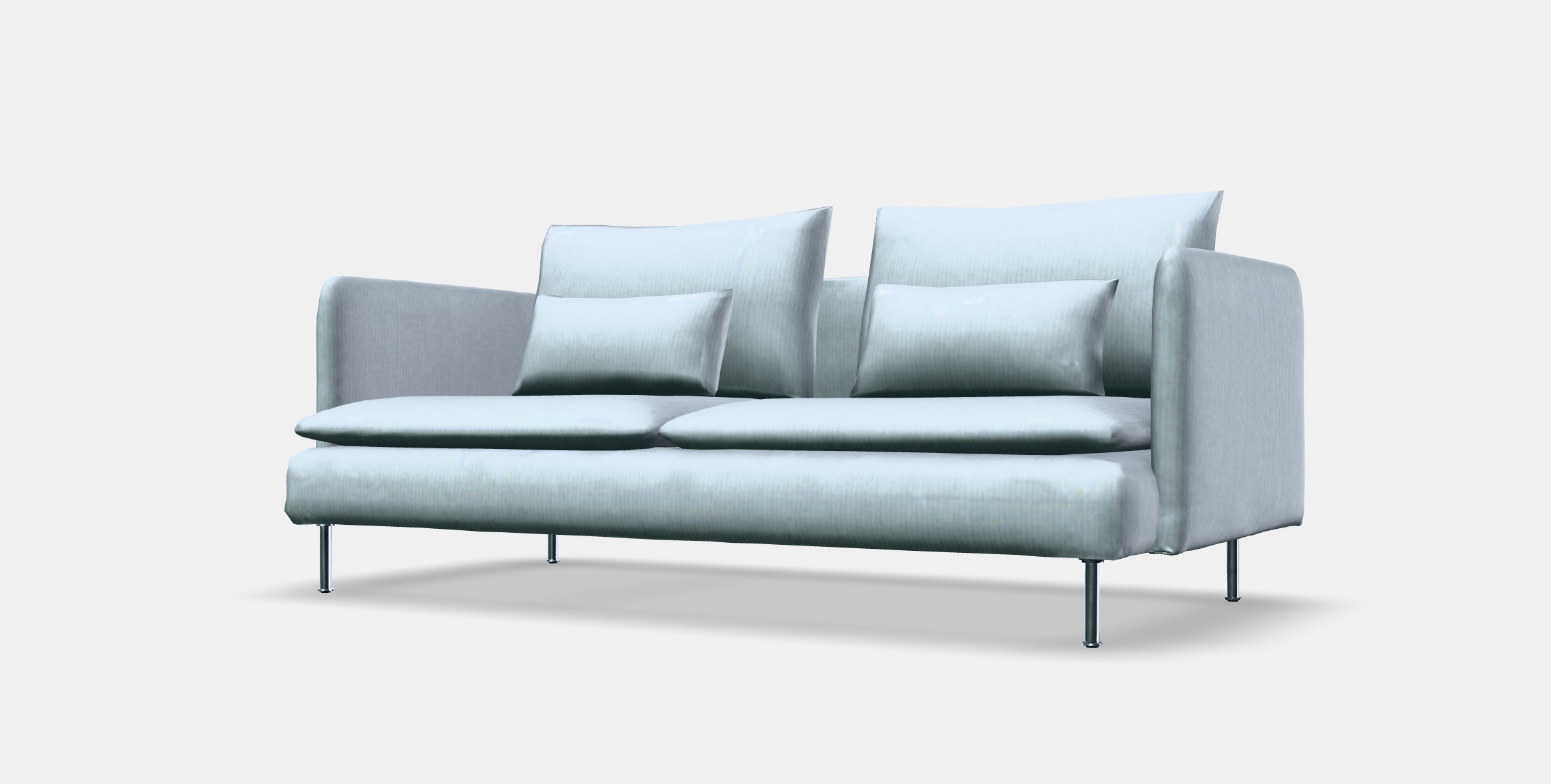 SODERHAMN 3-seat sofa 7 Low-poly 3D model_13