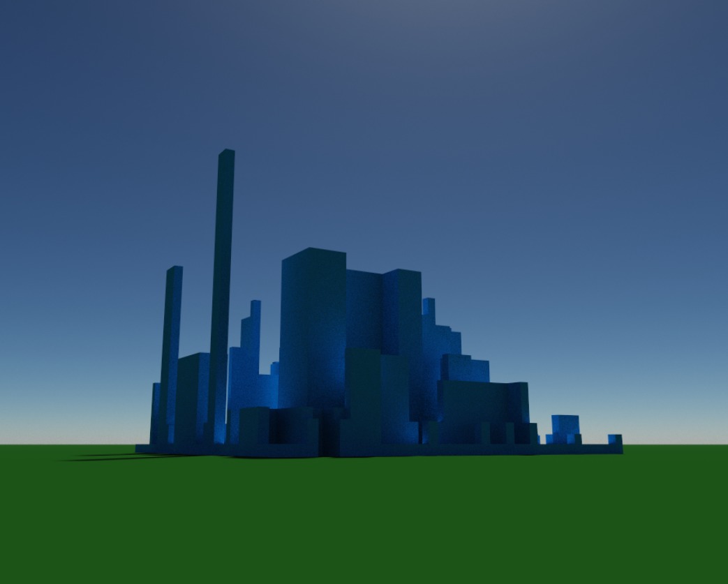 Tiny Voxel City Low-poly 3D model_22