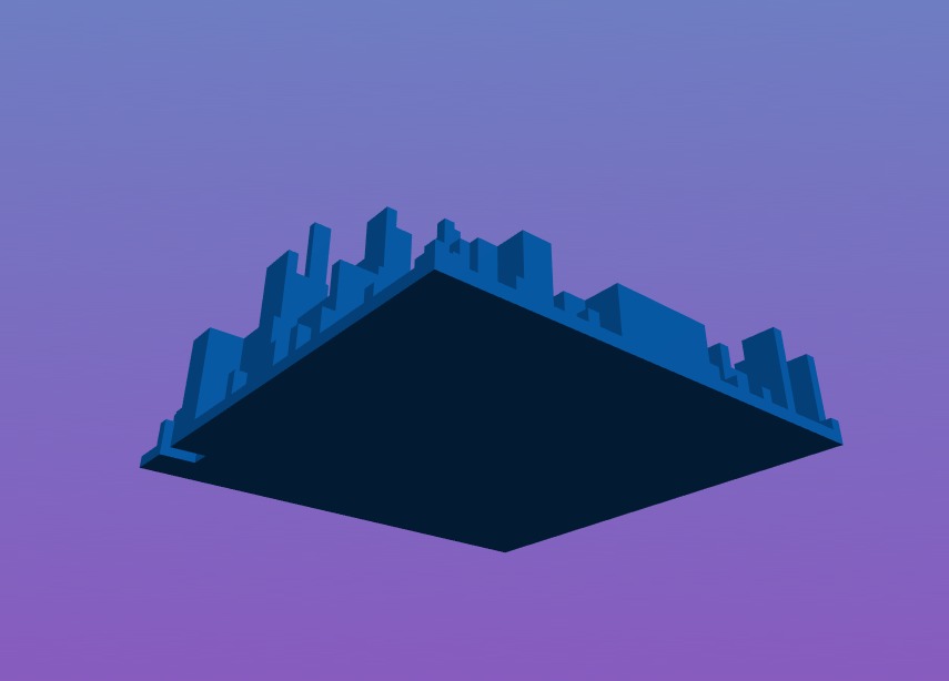 Tiny Voxel City Low-poly 3D model_18