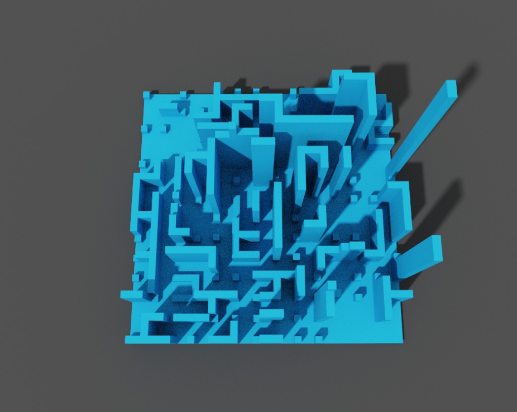 Tiny Voxel City Low-poly 3D model_5