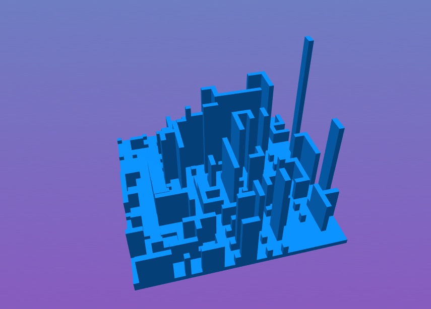 Tiny Voxel City Low-poly 3D model_19