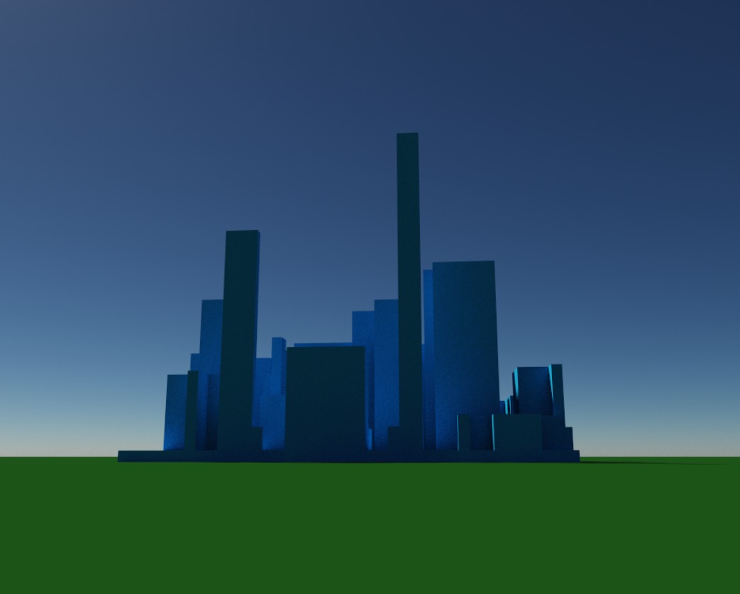 Tiny Voxel City Low-poly 3D model_23