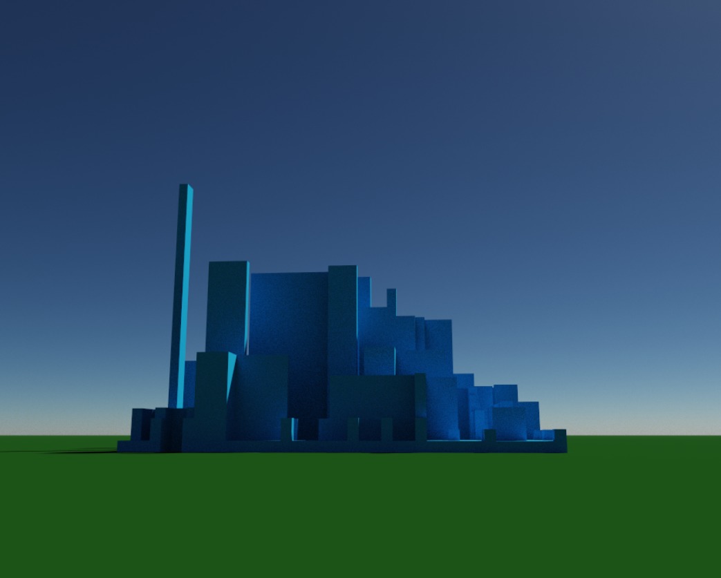 Tiny Voxel City Low-poly 3D model_21