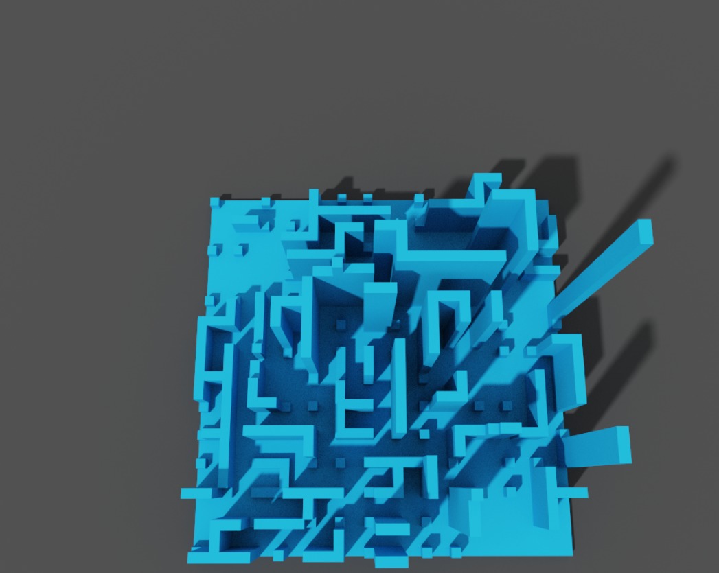 Tiny Voxel City Low-poly 3D model_4