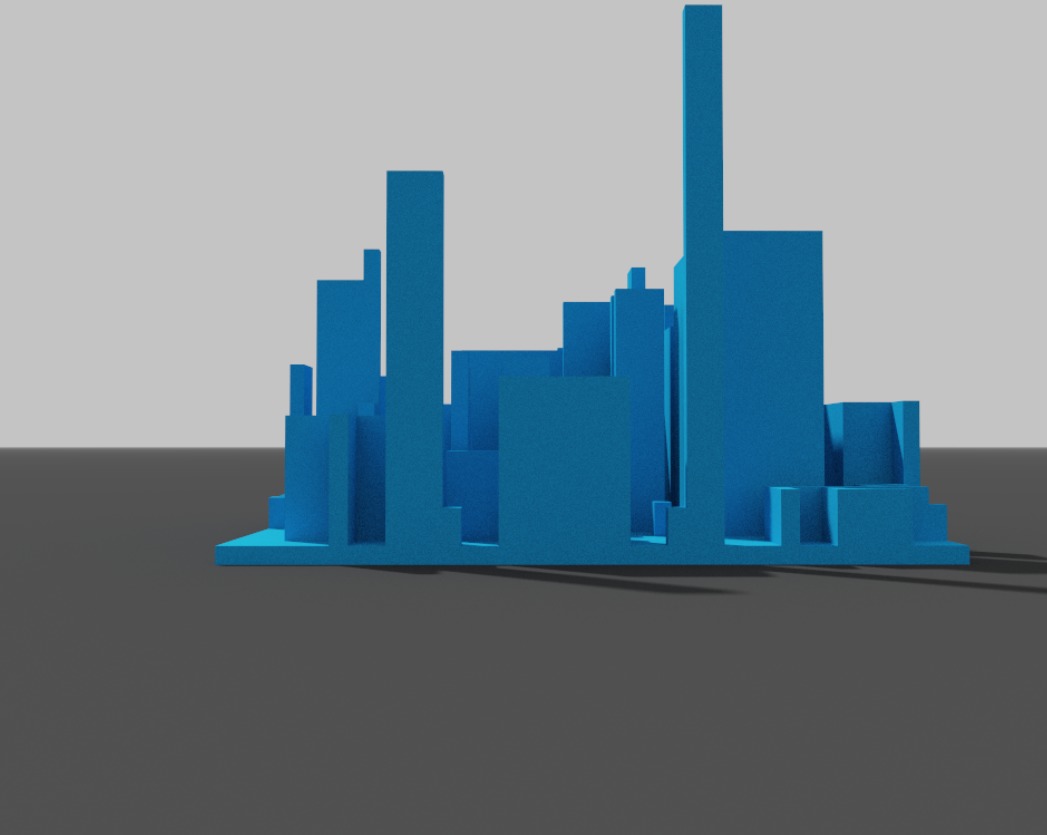 Tiny Voxel City Low-poly 3D model_8
