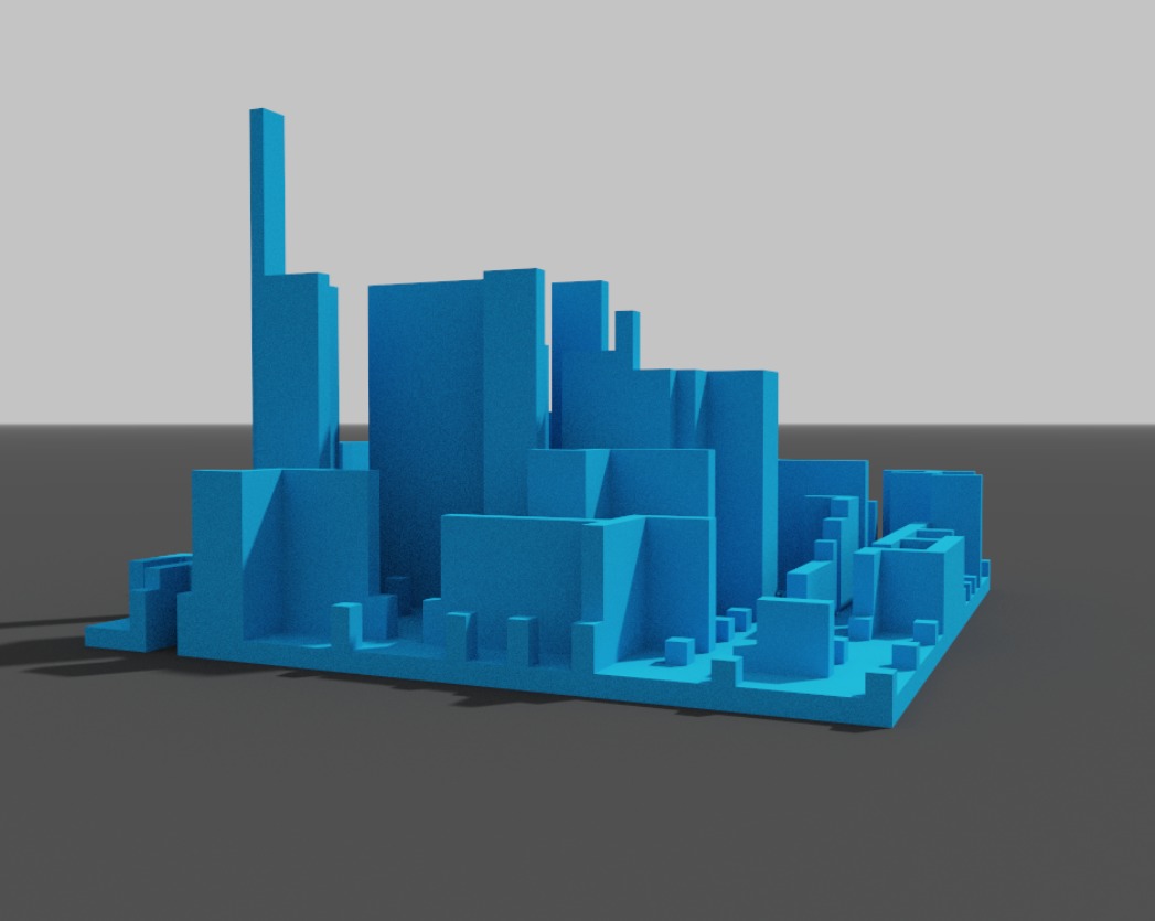 Tiny Voxel City Low-poly 3D model_10