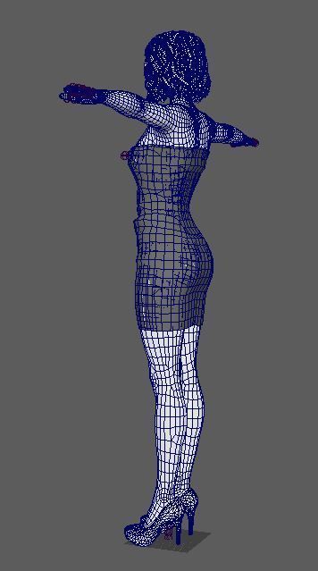 DaisyRidley Character Low-poly 3D model_20